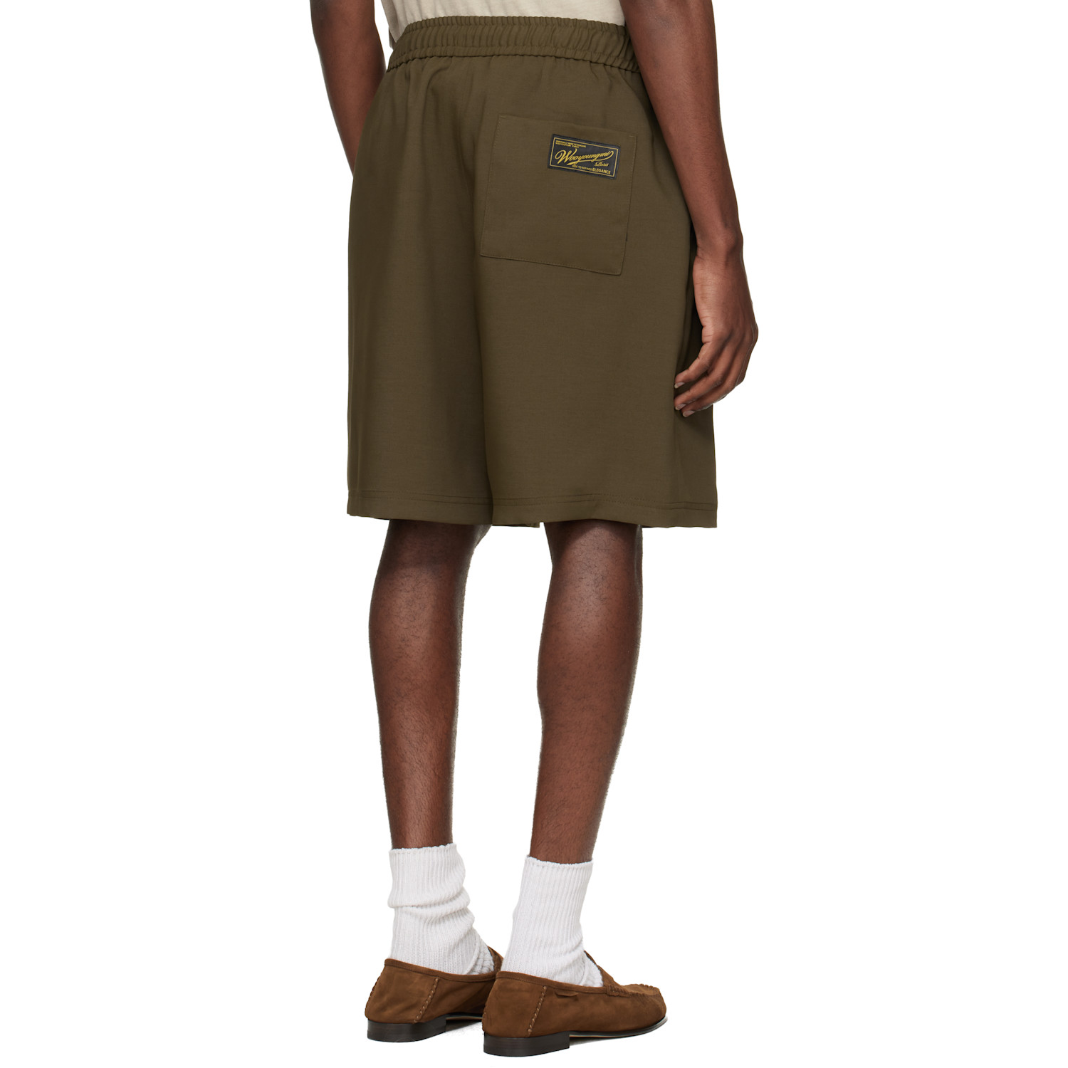 Wooyoungmi Brown Twill Shorts 