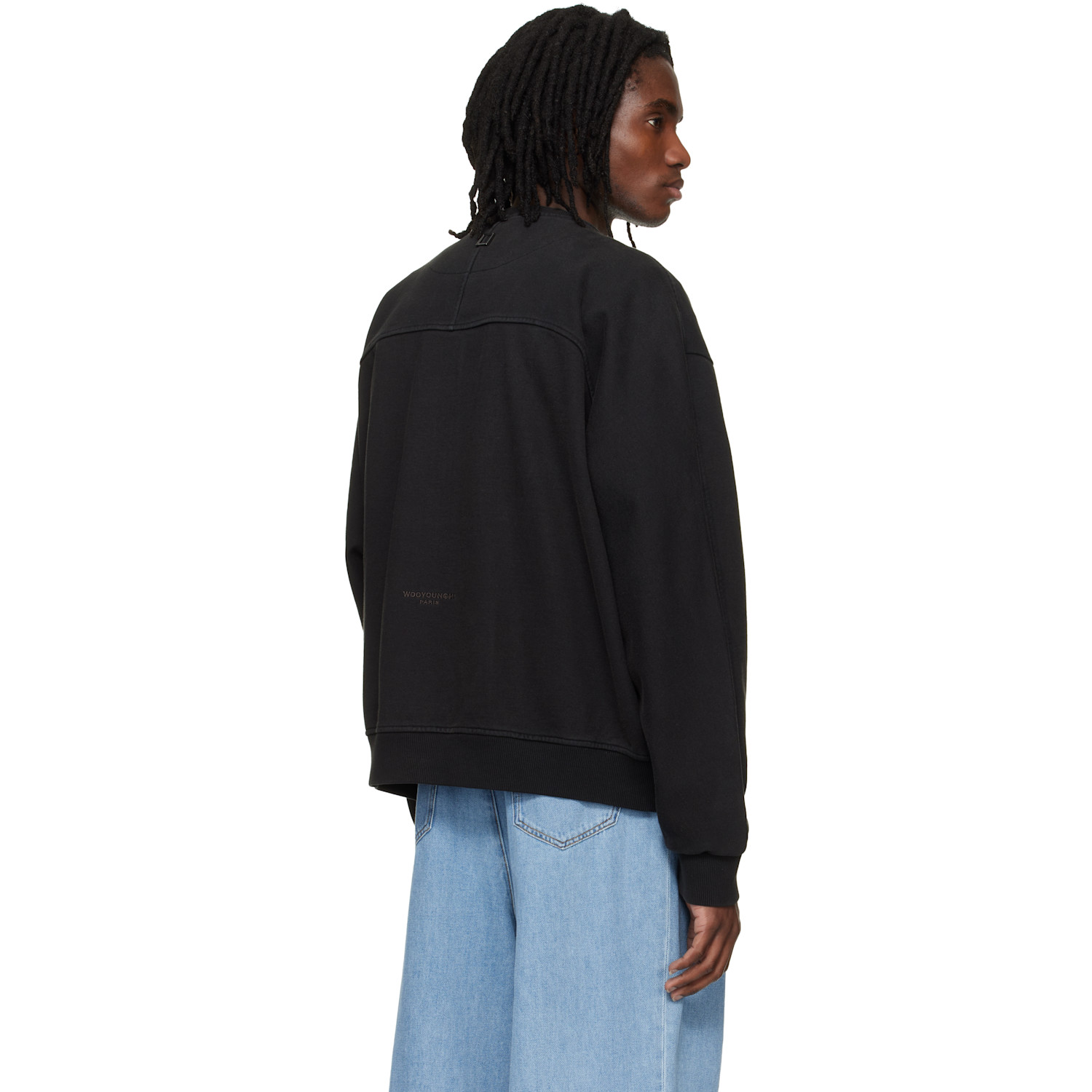  Wooyoungmi Black Zip-up Sweatshirt 