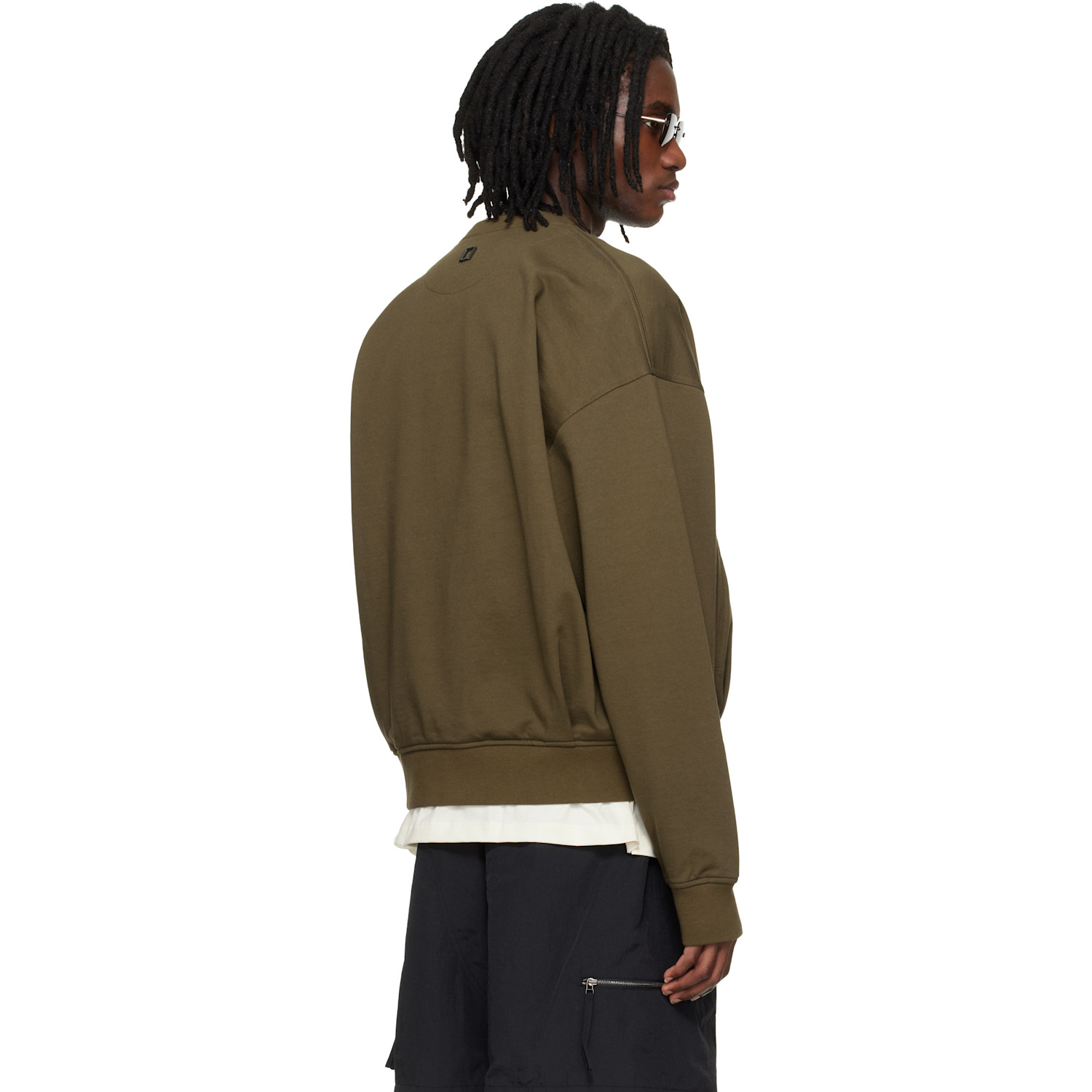  Wooyoungmi Khaki Cardigan Sweatshirt 