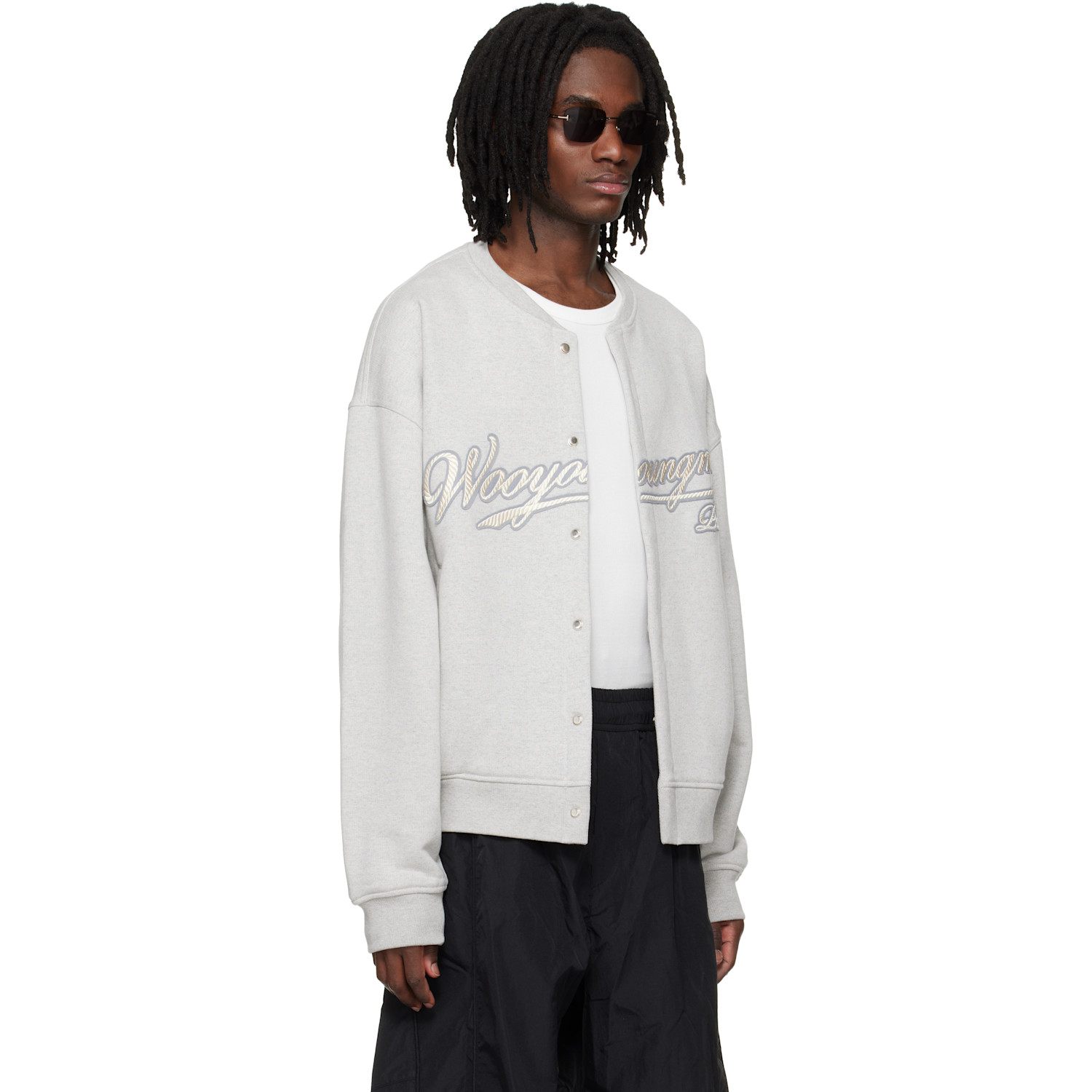  Wooyoungmi Gray Cardigan Sweatshirt 