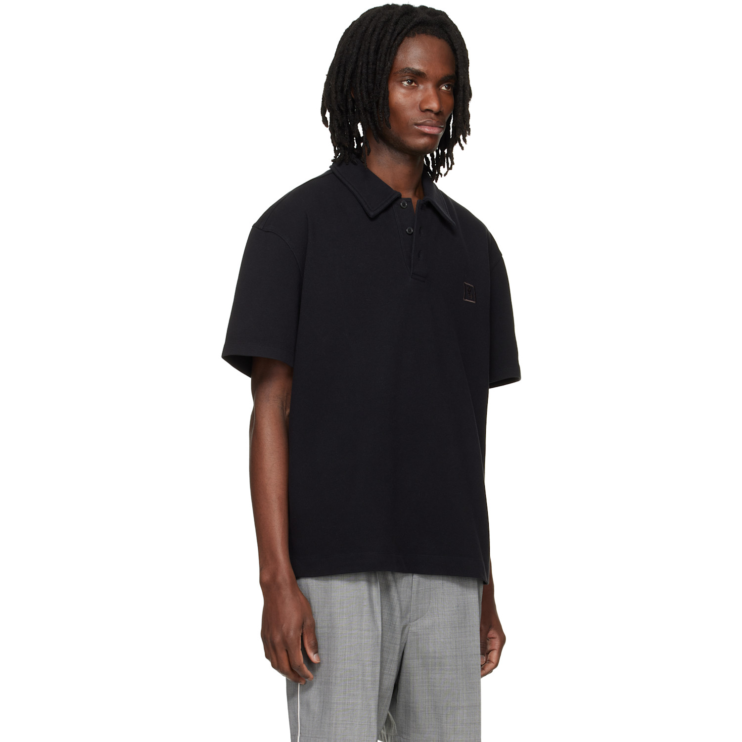  Wooyoungmi Black Back Logo Polo 