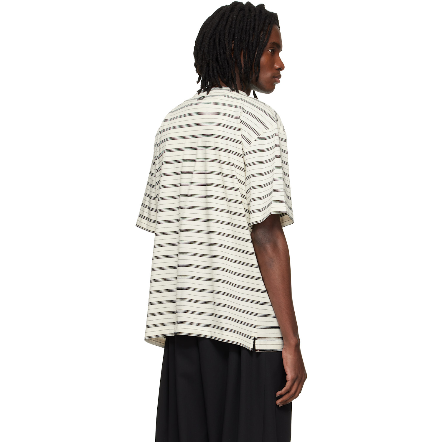  Wooyoungmi Off-white Striped T-shirt 