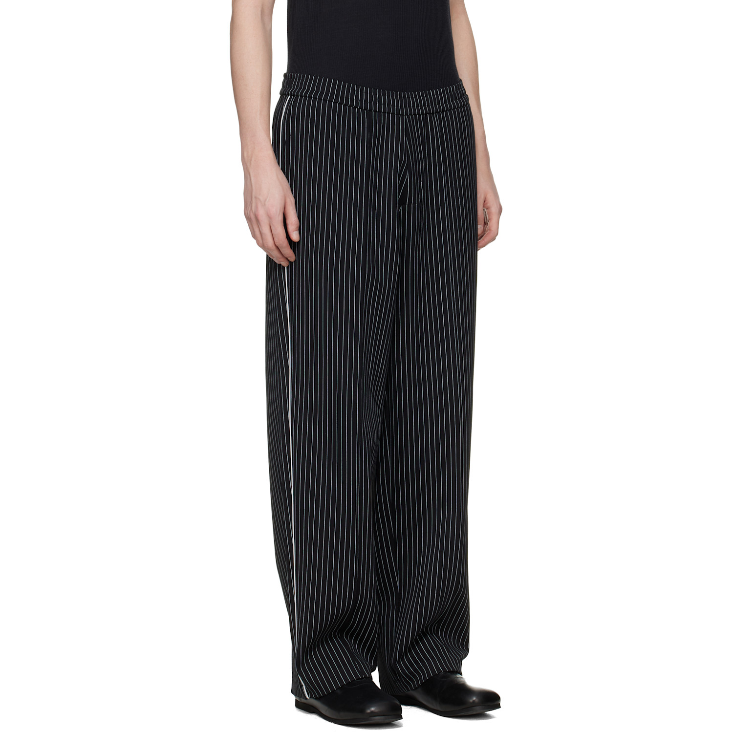  Fred Perry Black Kris Van Assche Edition Pinstripe Track Pants 