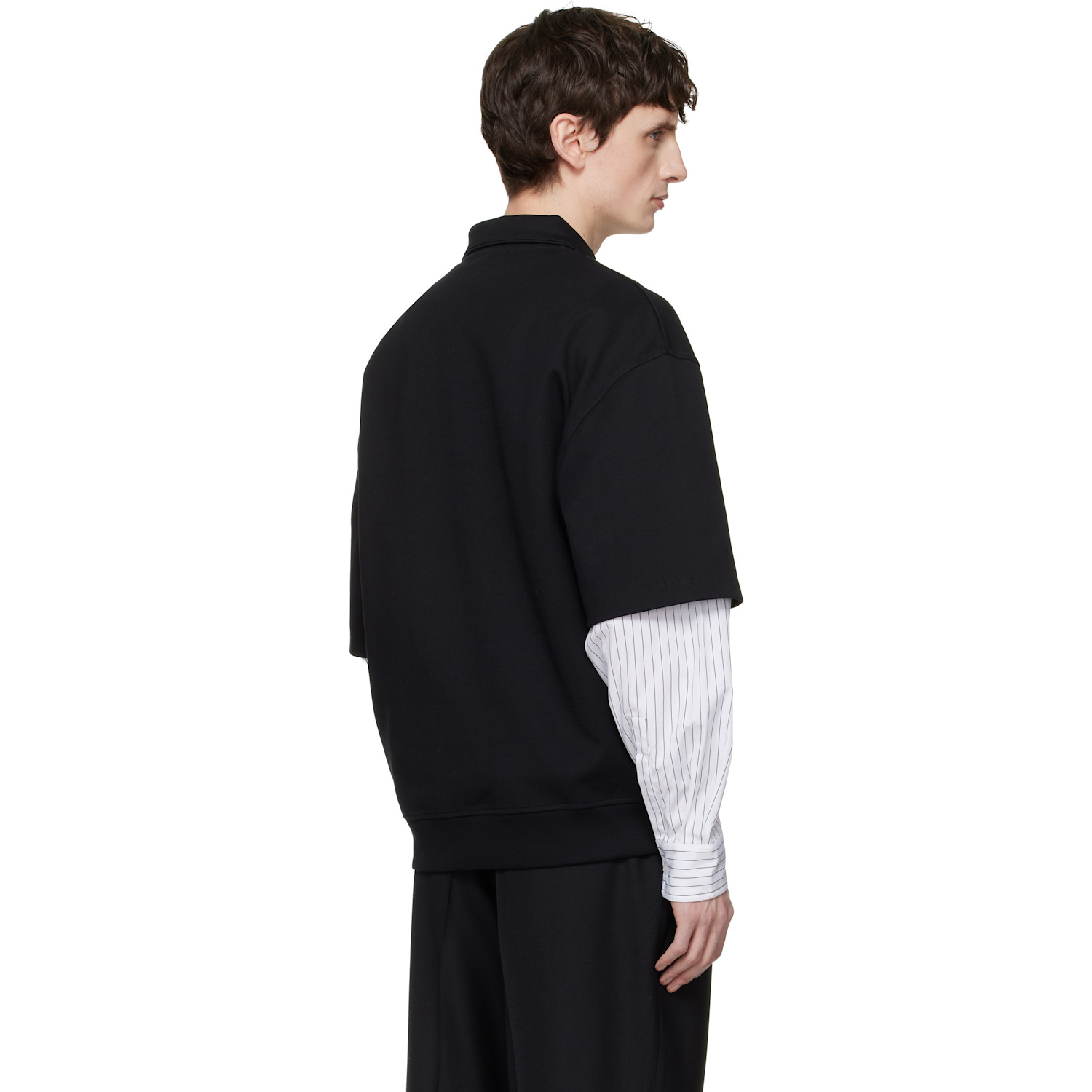  Fred Perry Black Kris Van Assche Edition Half Zip Sweatshirt 