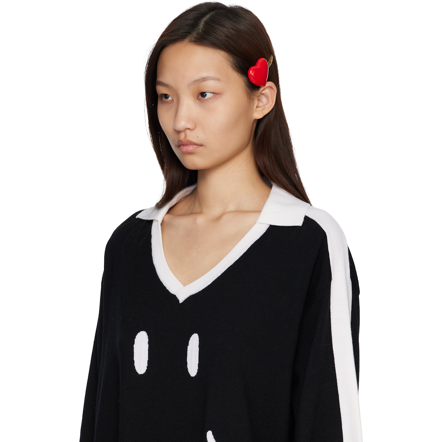  Moschino Red Heart Hair Clip 