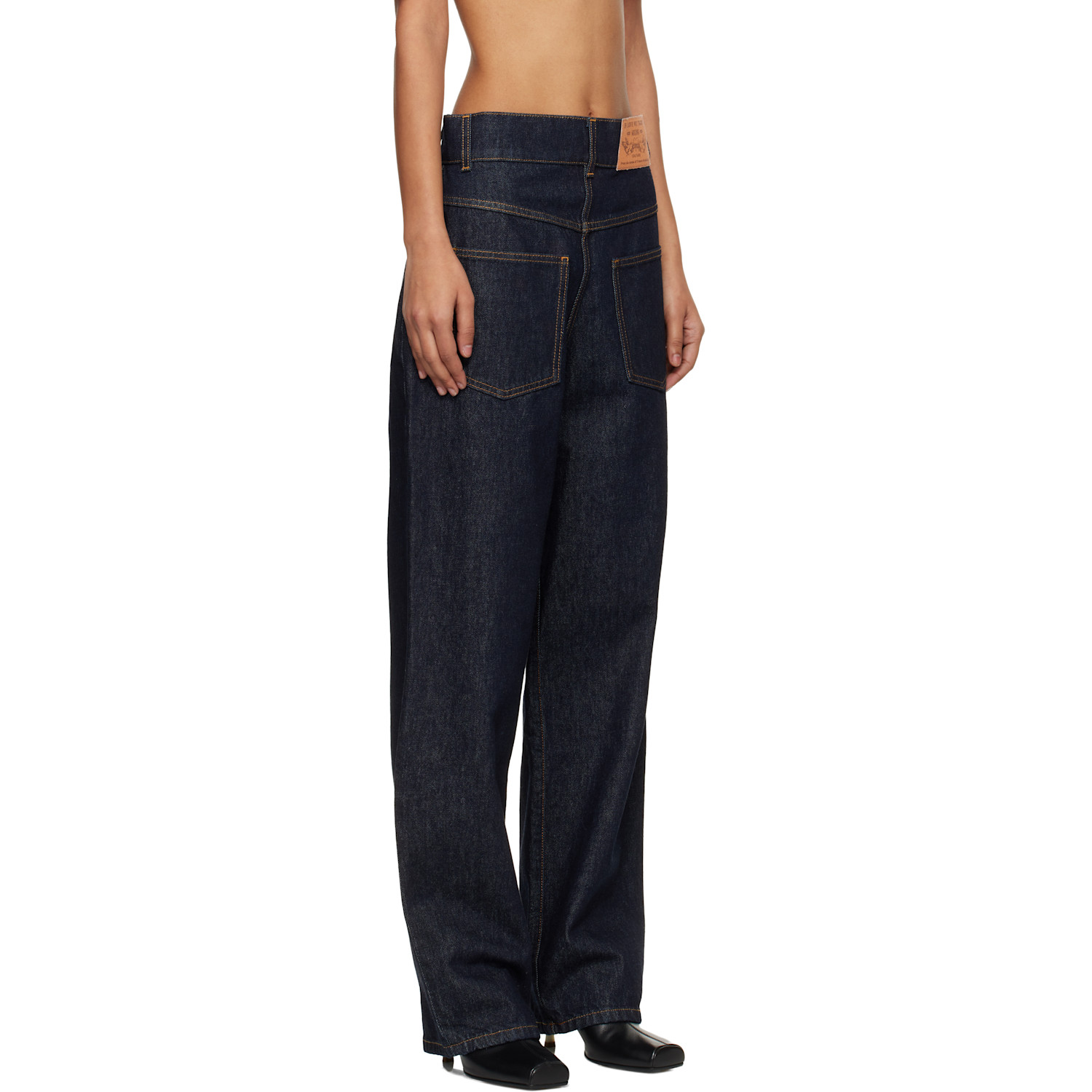  Moschino Navy Cotton Jeans 