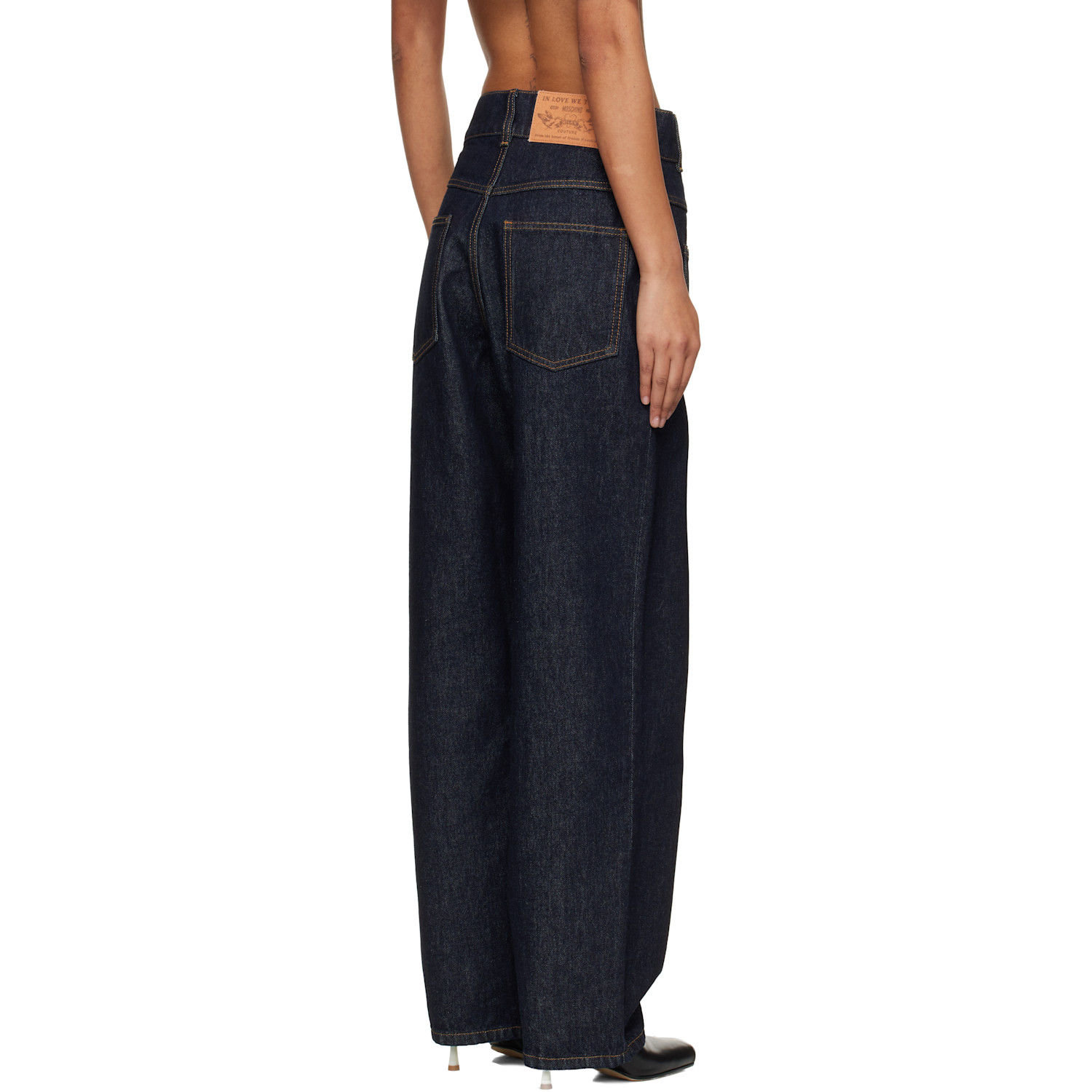  Moschino Navy Cotton Jeans 
