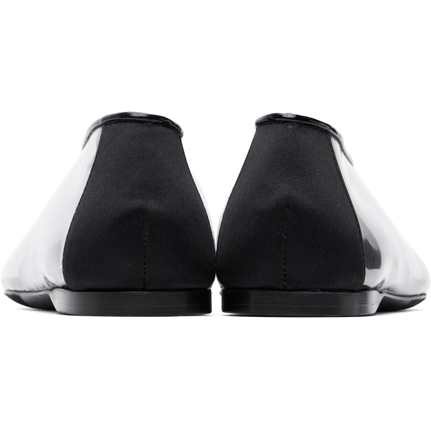  Moschino Black Pvc Ballerina Flats 