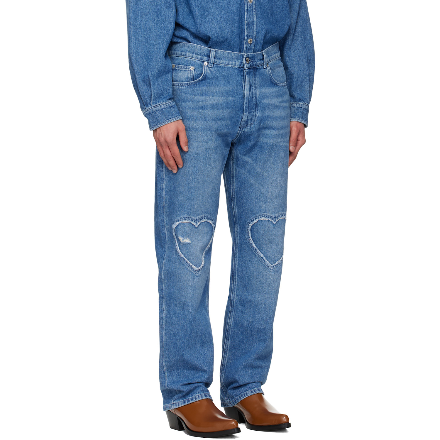  Moschino Blue Heart Jeans 
