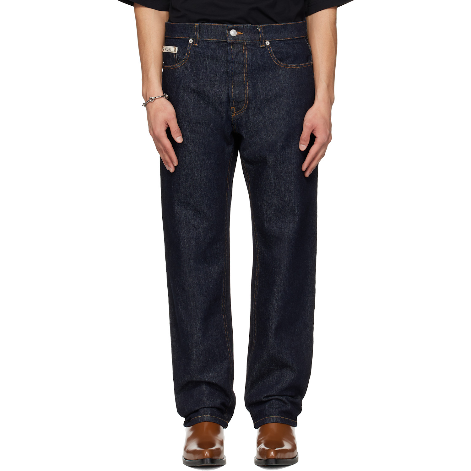 Moschino Navy 'Moschino Tape' Jeans