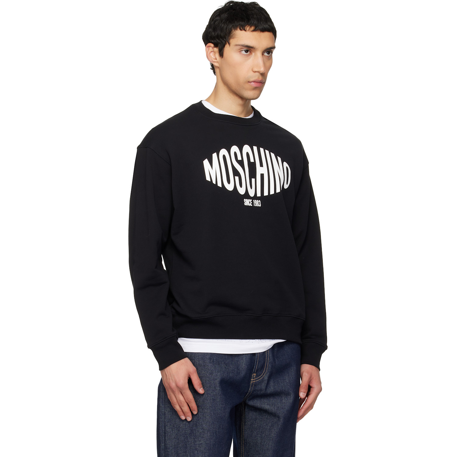  Moschino Black Logo Sport Sweatshirt 