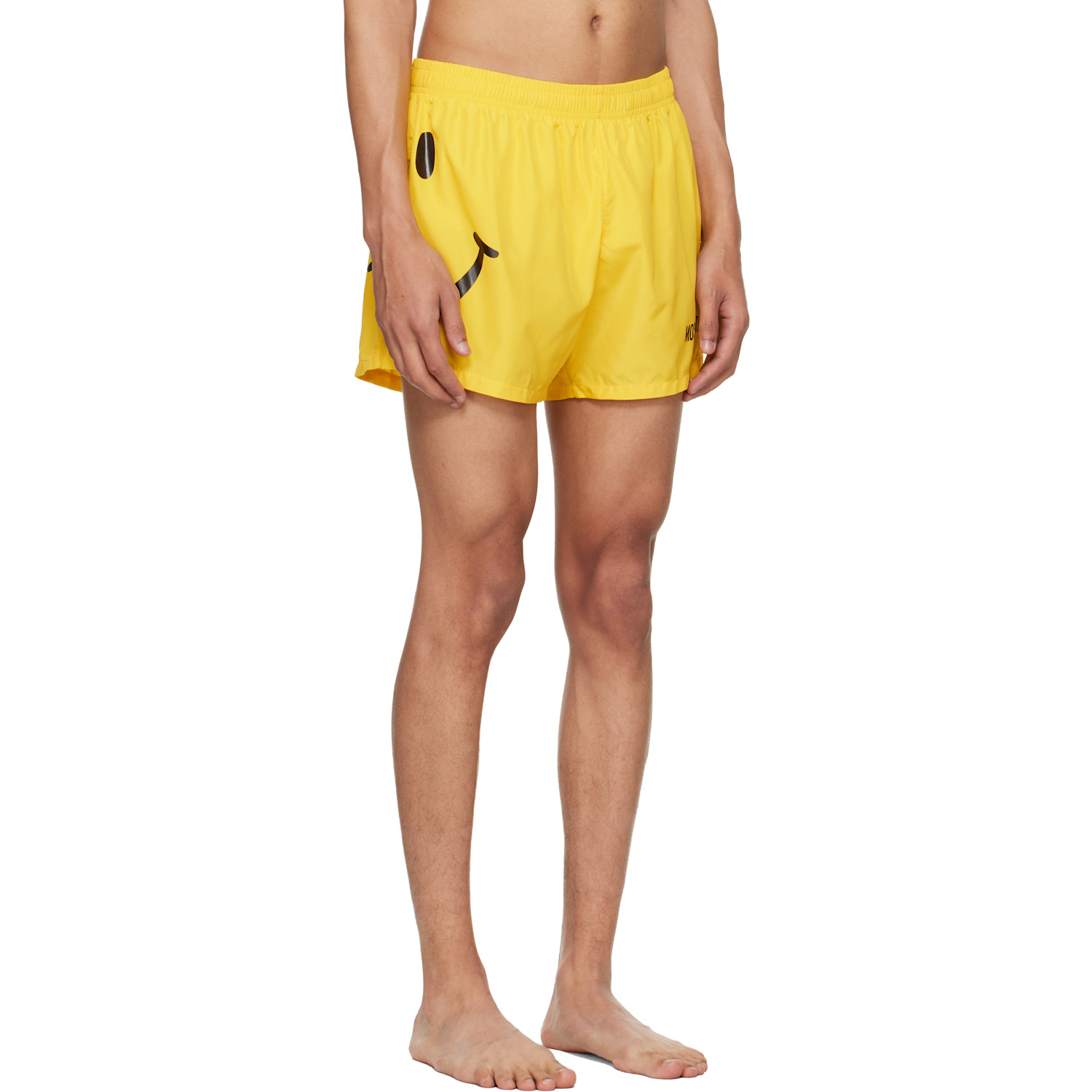  Moschino Yellow Smiley Swim Shorts 