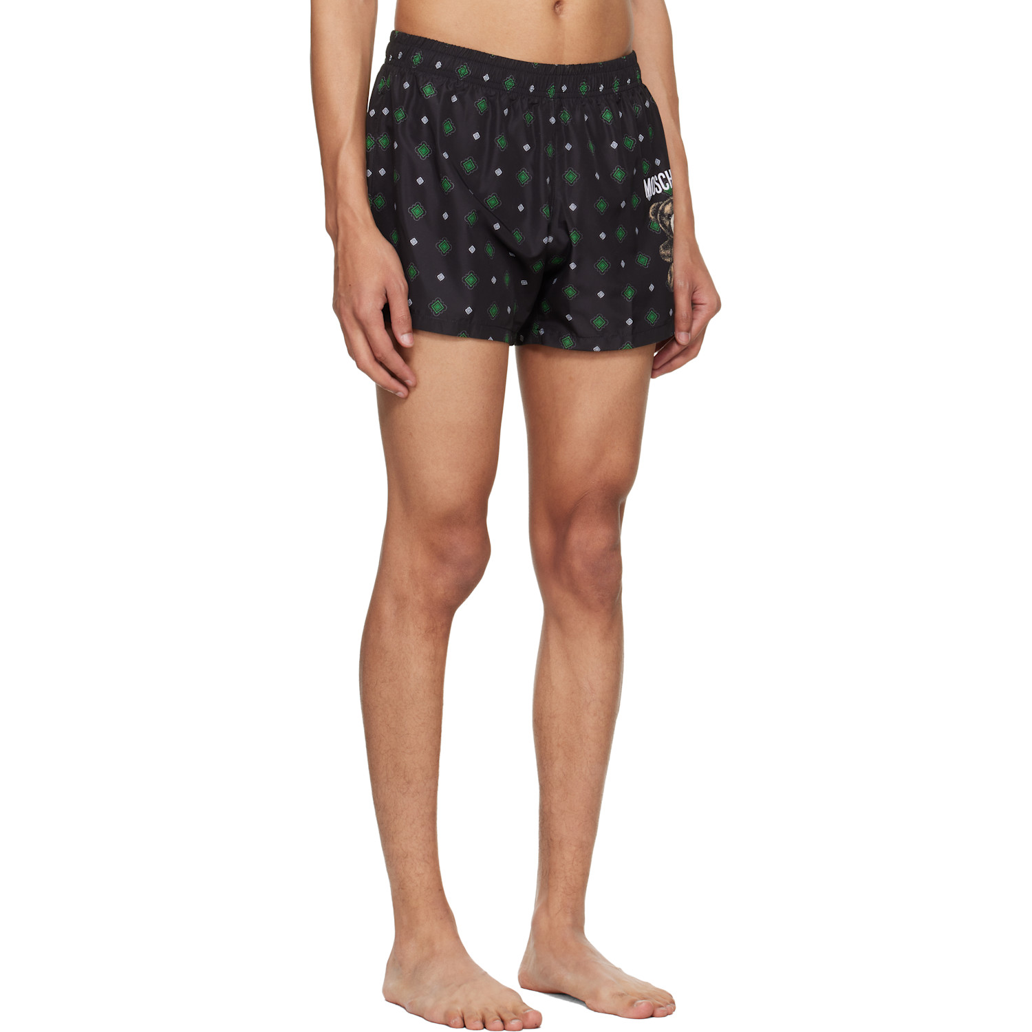  Moschino Black Teddy Swim Shorts 