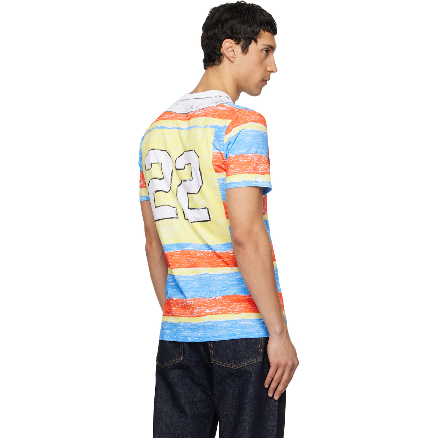  Moschino Multicolor Sport Inspired T-shirt 