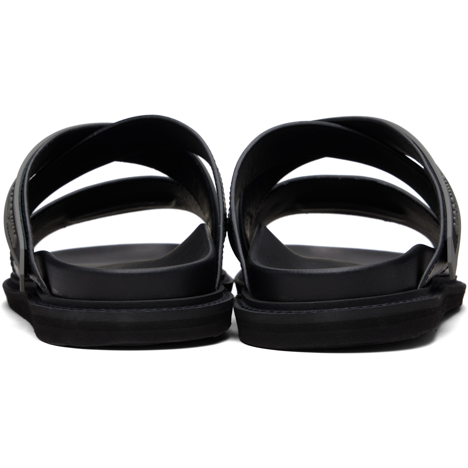  Moschino Black Sporty Sandals 