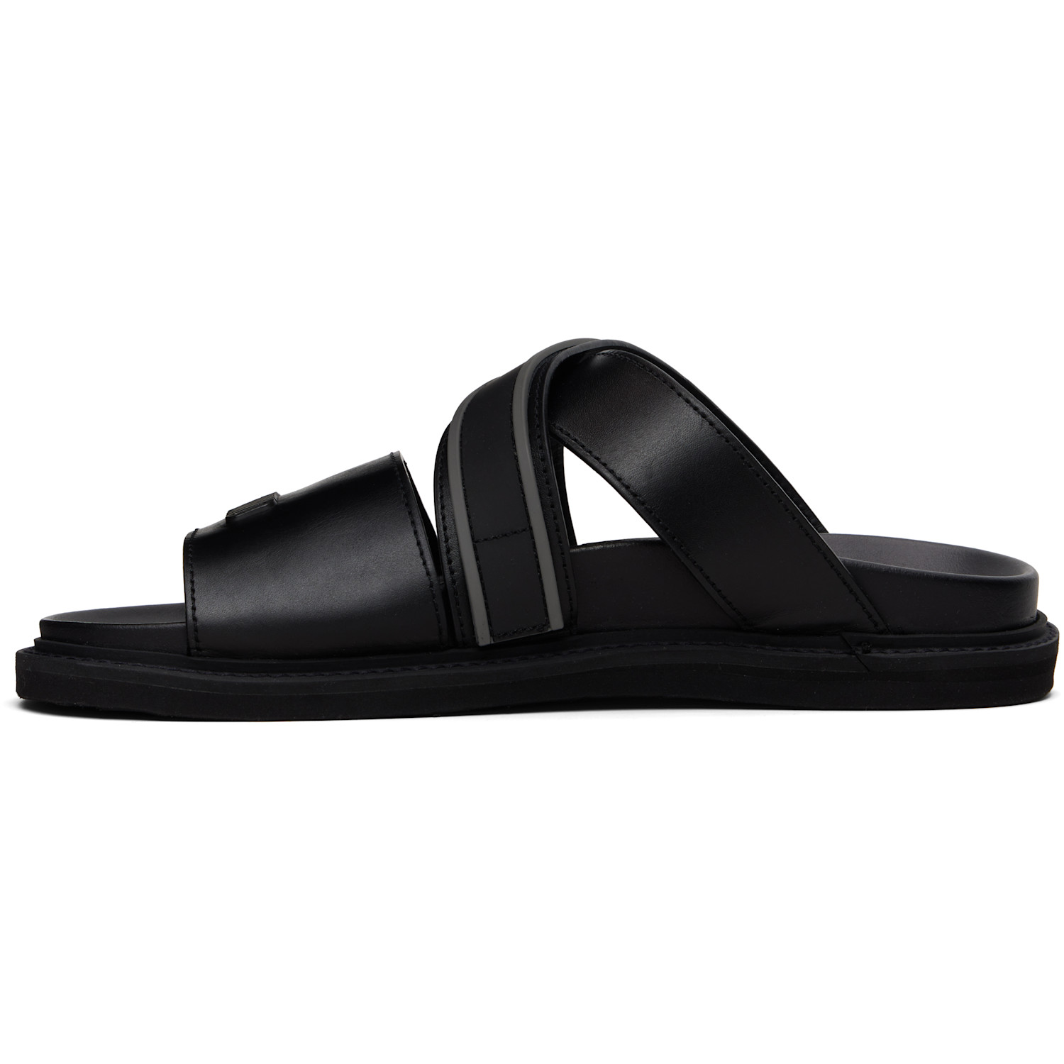  Moschino Black Sporty Sandals 