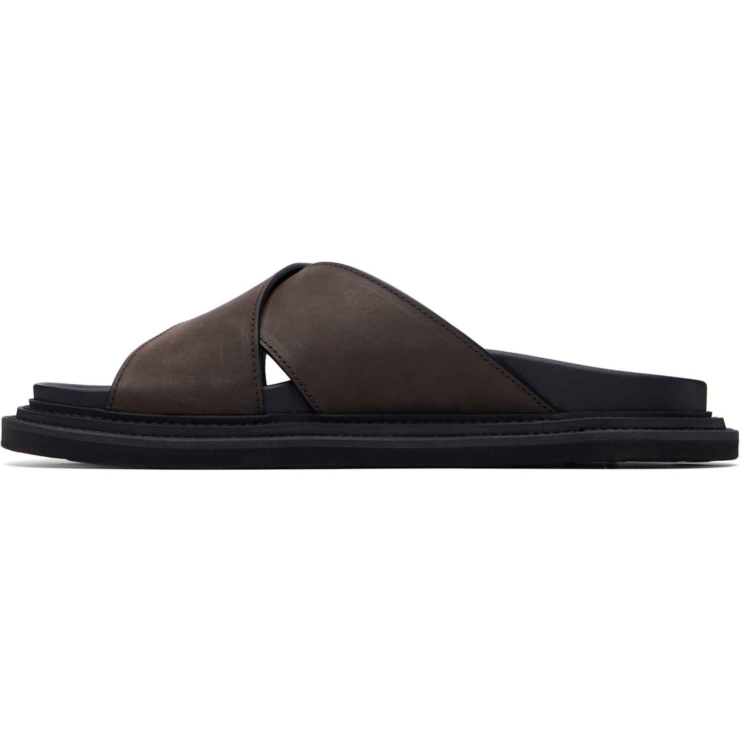  Moschino Brown Calfskin Sandals 