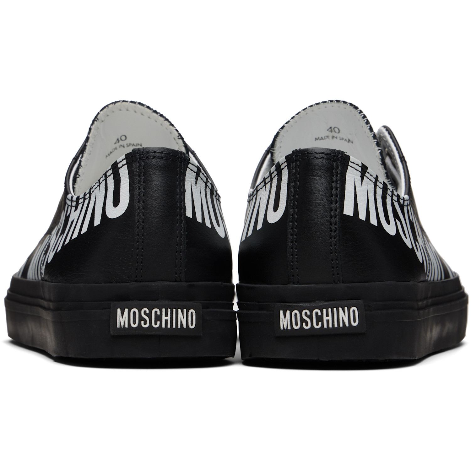  Moschino Black Logo Sneakers 