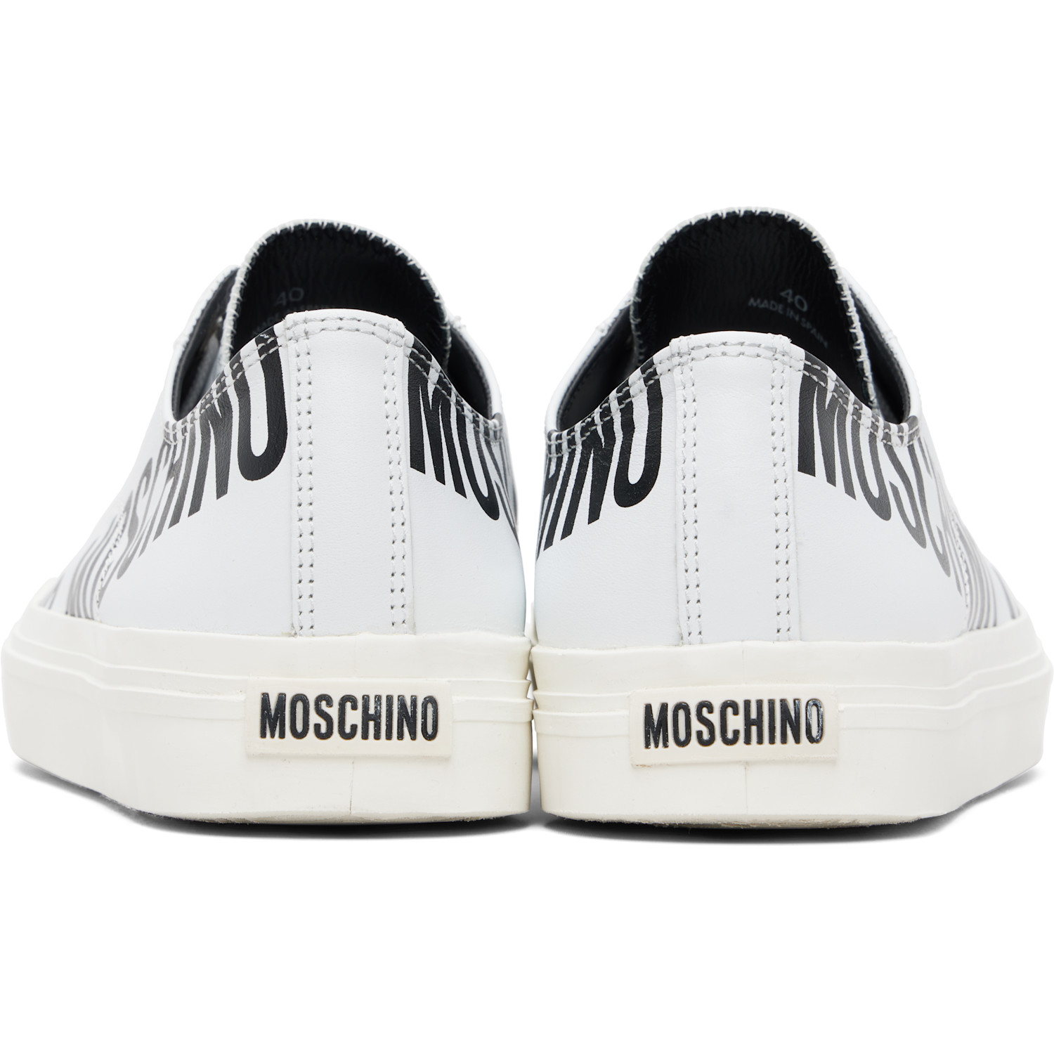  Moschino White Logo Sneakers 