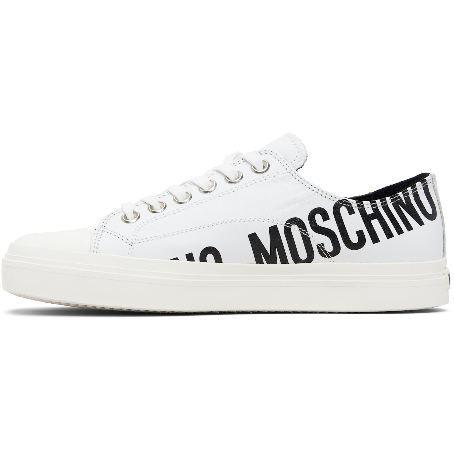  Moschino White Logo Sneakers 