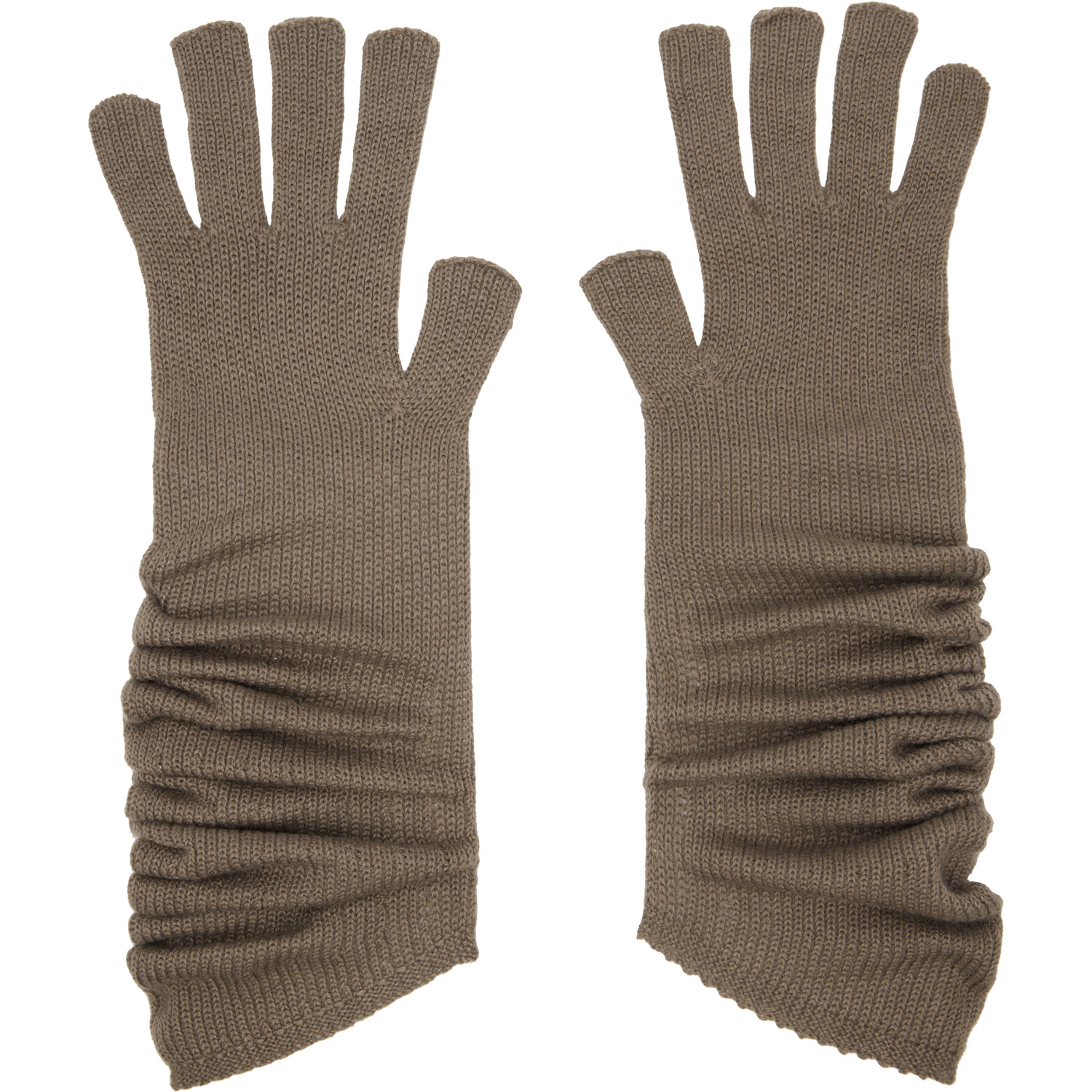 HOMME PLISSÉ ISSEY MIYAKE Taupe Cashmere Winter Gear Gloves