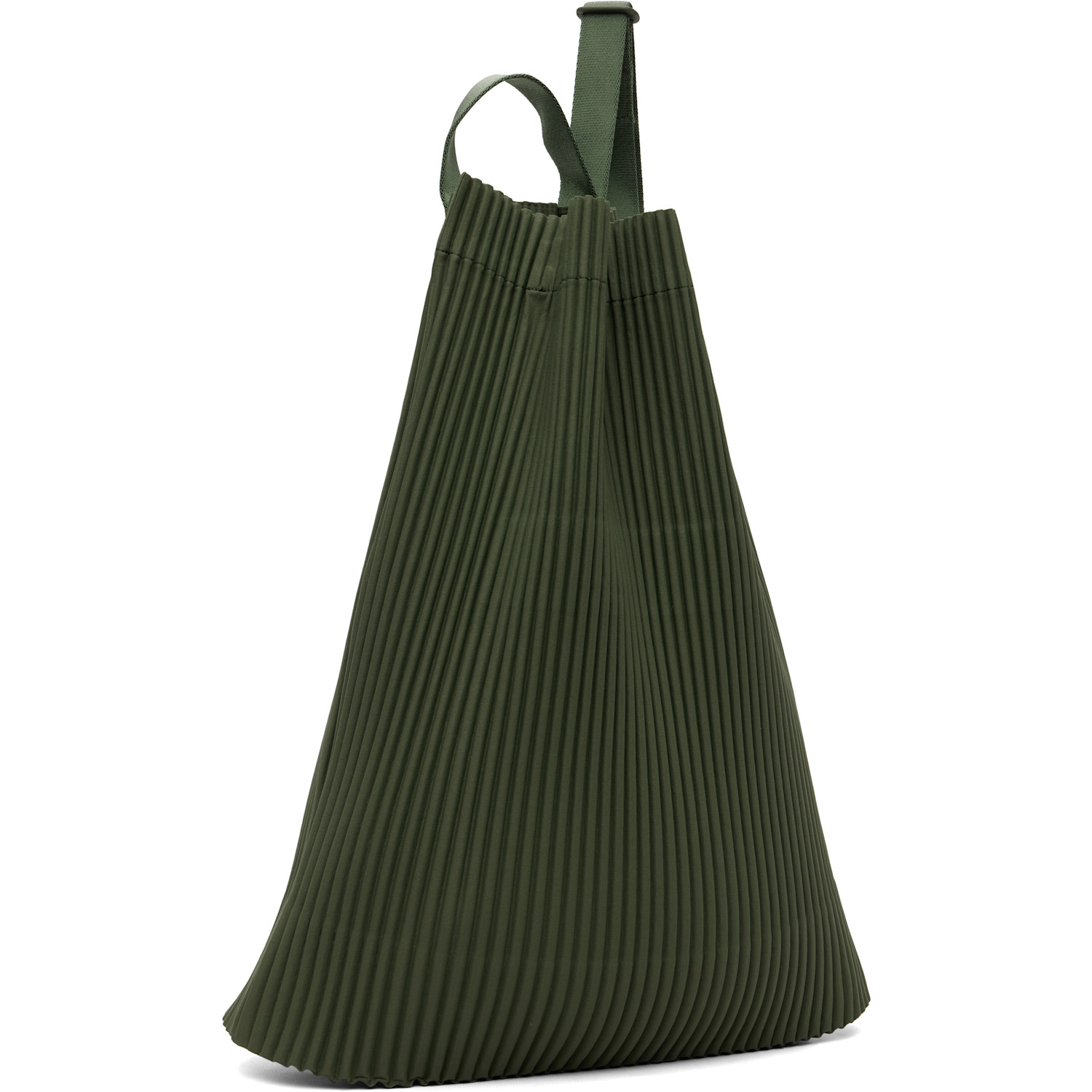  Homme Plissé Issey Miyake Green Drawstring Pleats Bag 