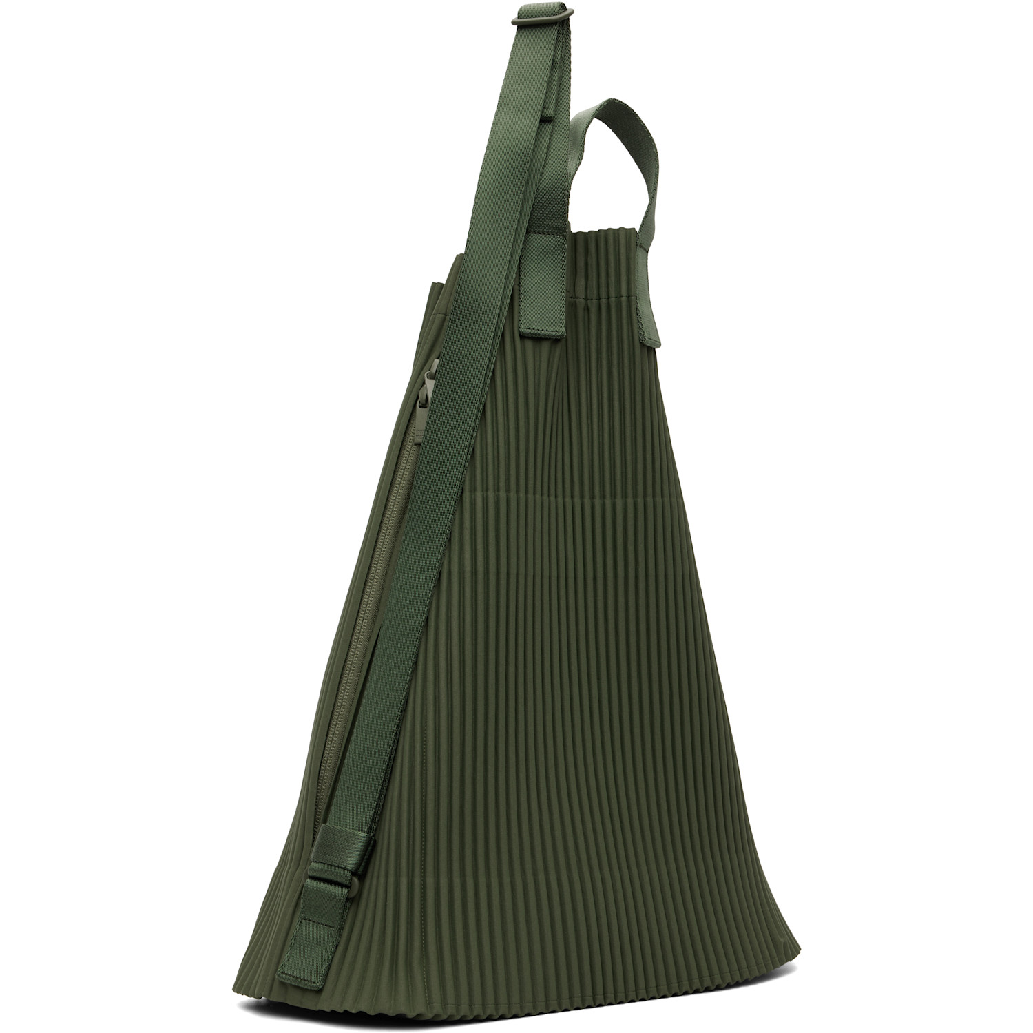  Homme Plissé Issey Miyake Green Drawstring Pleats Bag 