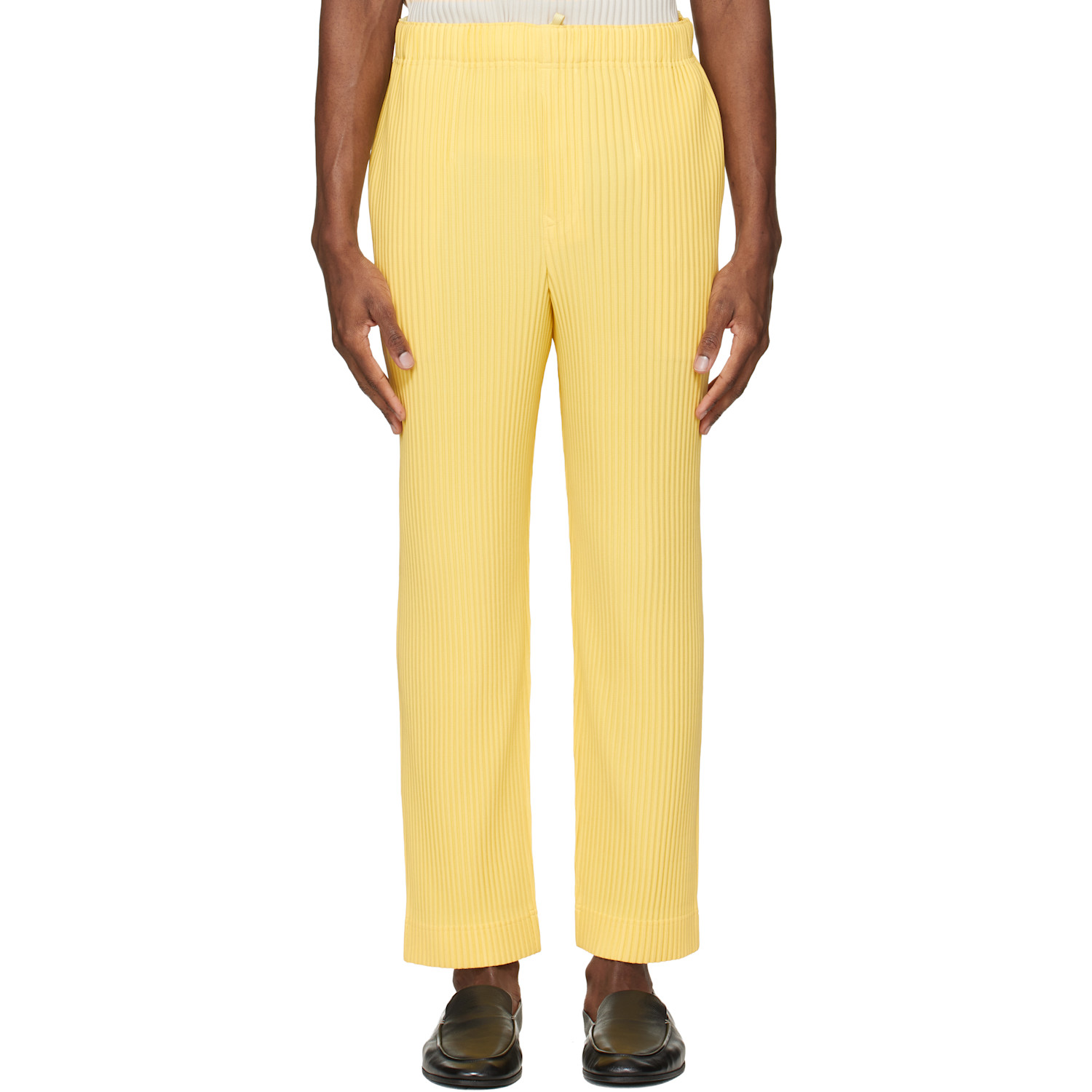 HOMME PLISSÉ ISSEY MIYAKE Yellow Monthly Colors March Trousers