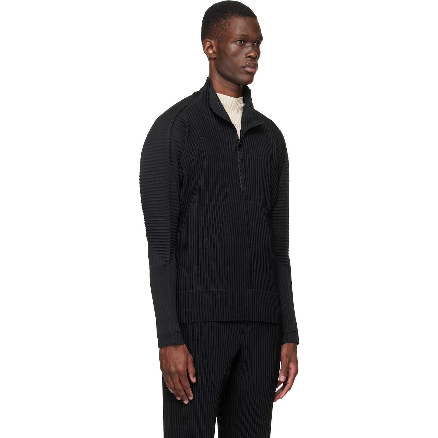  Homme Plissé Issey Miyake Black Monthly Colors March Sweater 