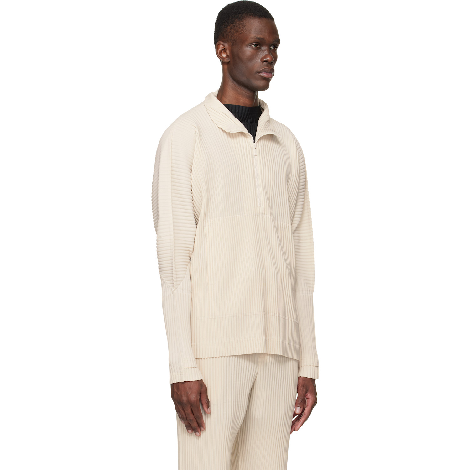  Homme Plissé Issey Miyake Beige Monthly Colors March Sweater 