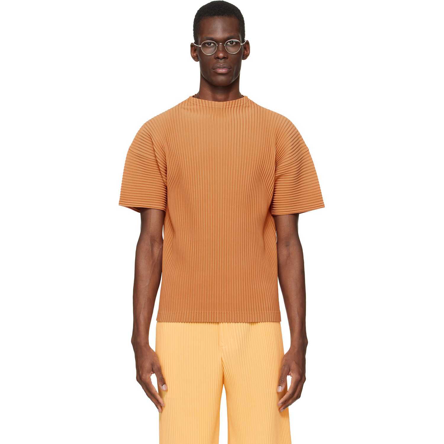 HOMME PLISSÉ ISSEY MIYAKE Orange Monthly Colors March T-shirt