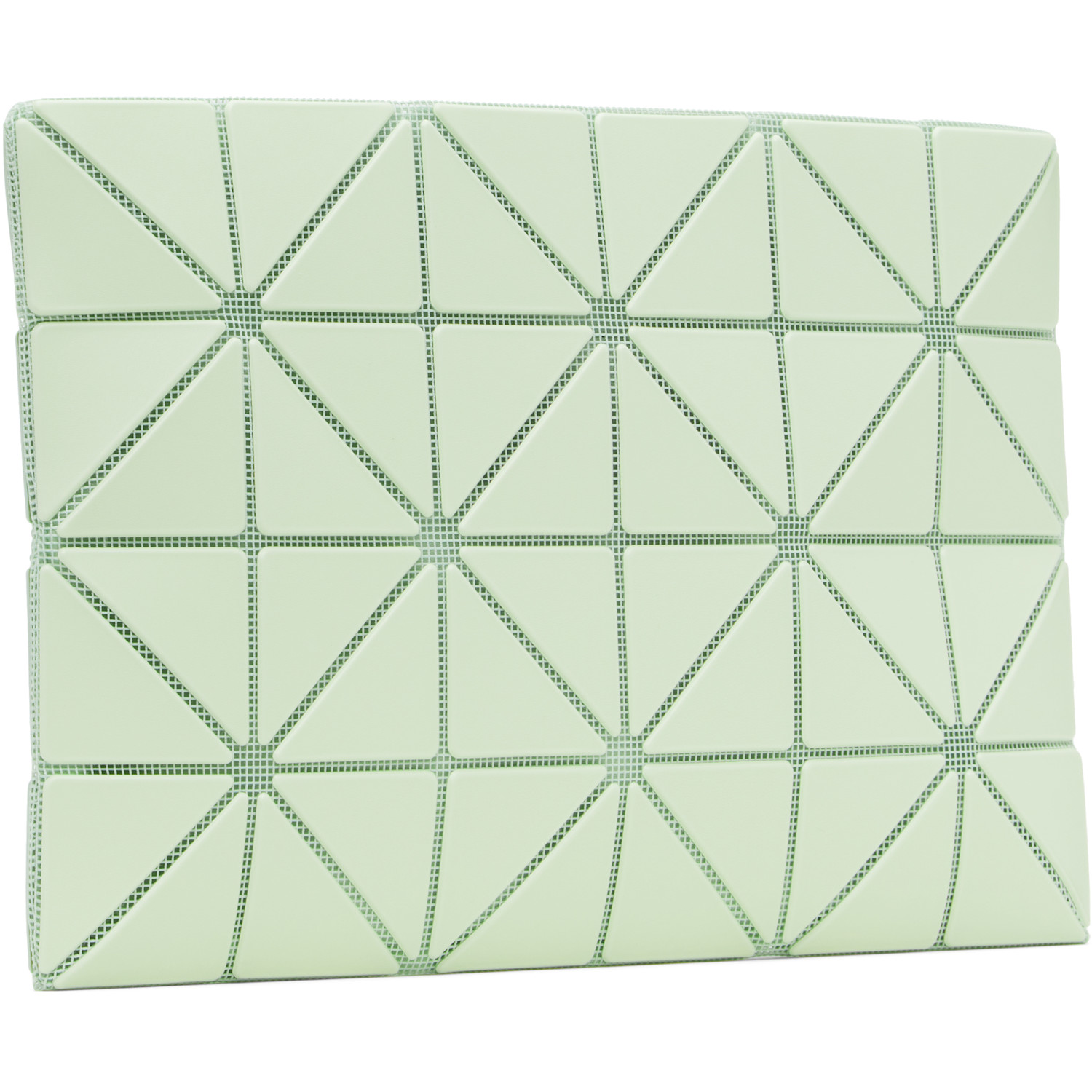  Bao Bao Issey Miyake Green Lucent W Color Pouch 