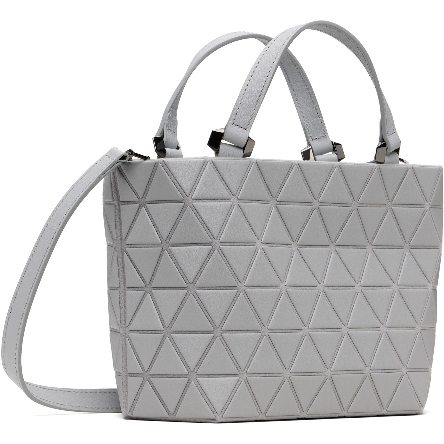  Bao Bao Issey Miyake Gray Crystal Matte Bag 