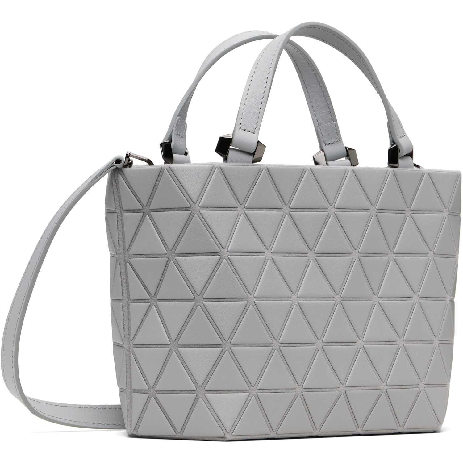  Bao Bao Issey Miyake Gray Crystal Matte Bag 