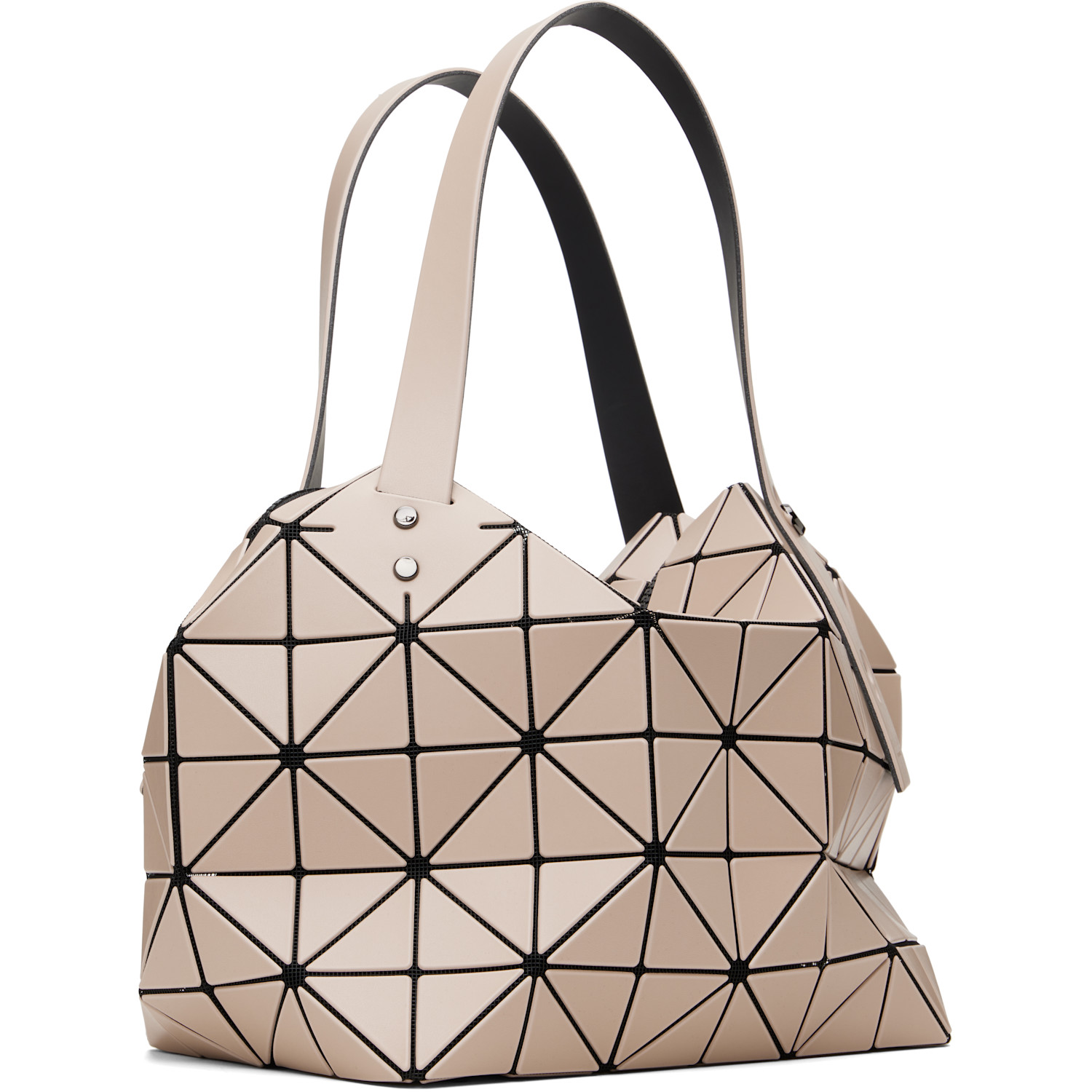  Bao Bao Issey Miyake Beige Boston Hand Bag 