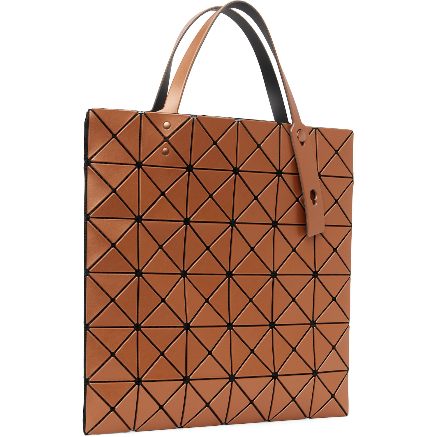  Bao Bao Issey Miyake Orange Lucent Metallic Tote 