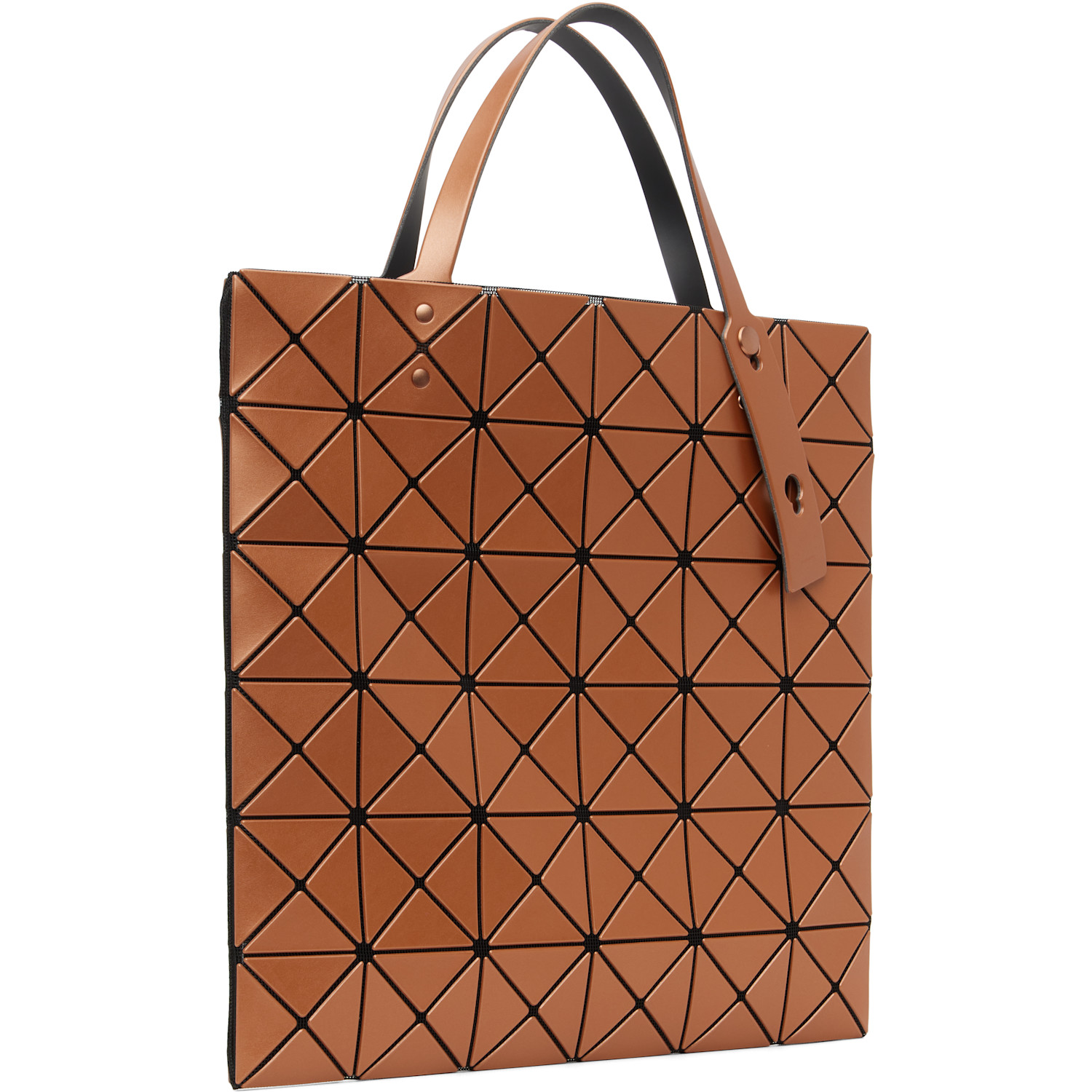  Bao Bao Issey Miyake Orange Lucent Metallic Tote 