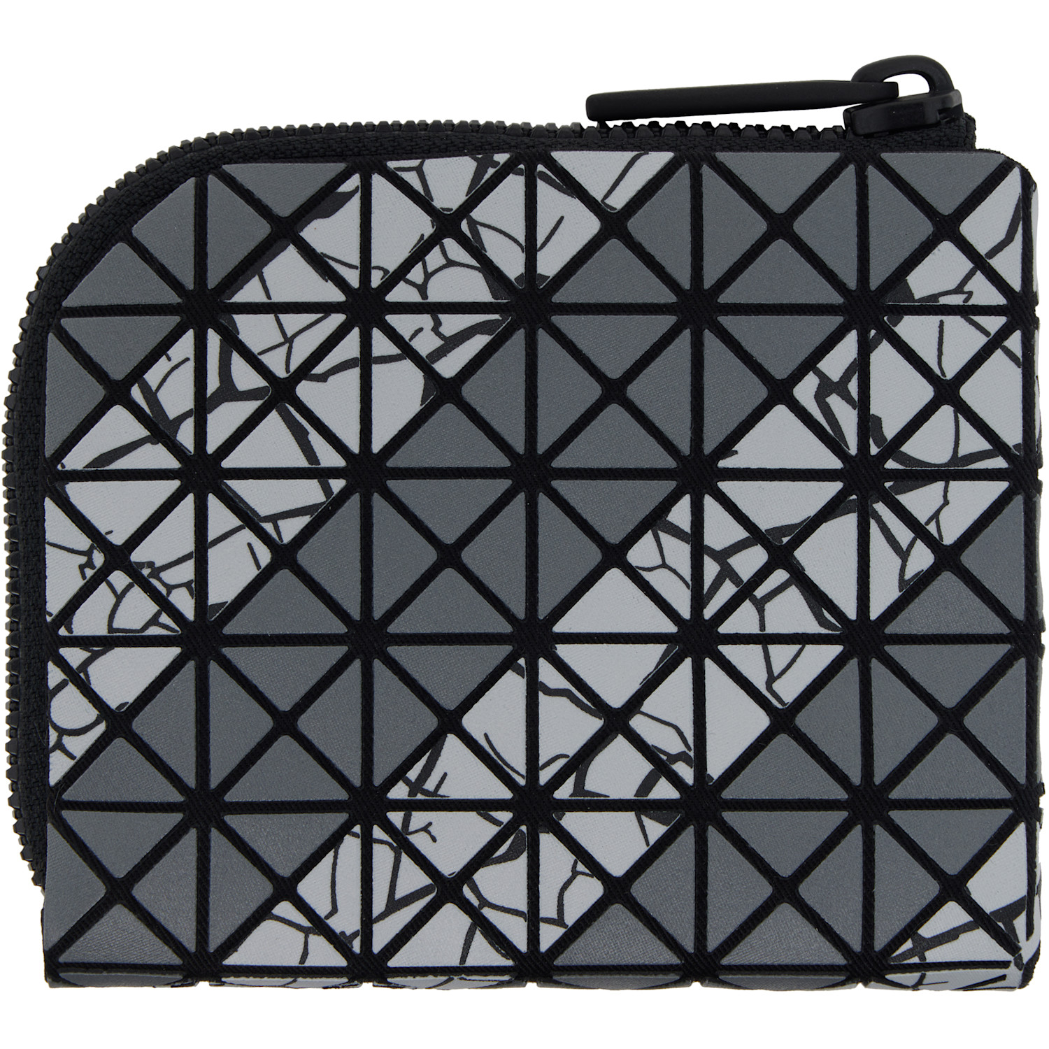  Bao Bao Issey Miyake Gray Autobahn Clam Wallet 