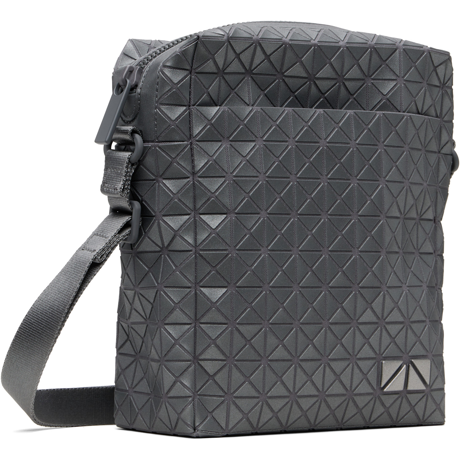  Bao Bao Issey Miyake Silver Voyager Reflector Bag 