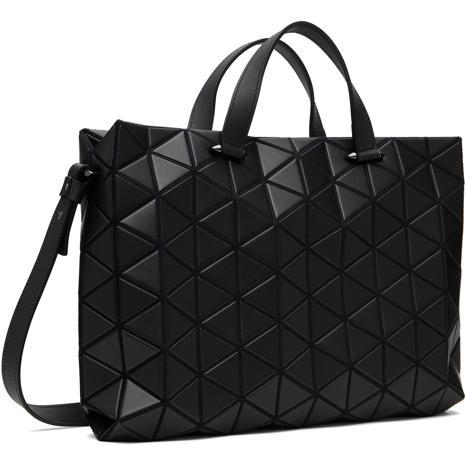  Bao Bao Issey Miyake Black Matte Tonneau Bag 