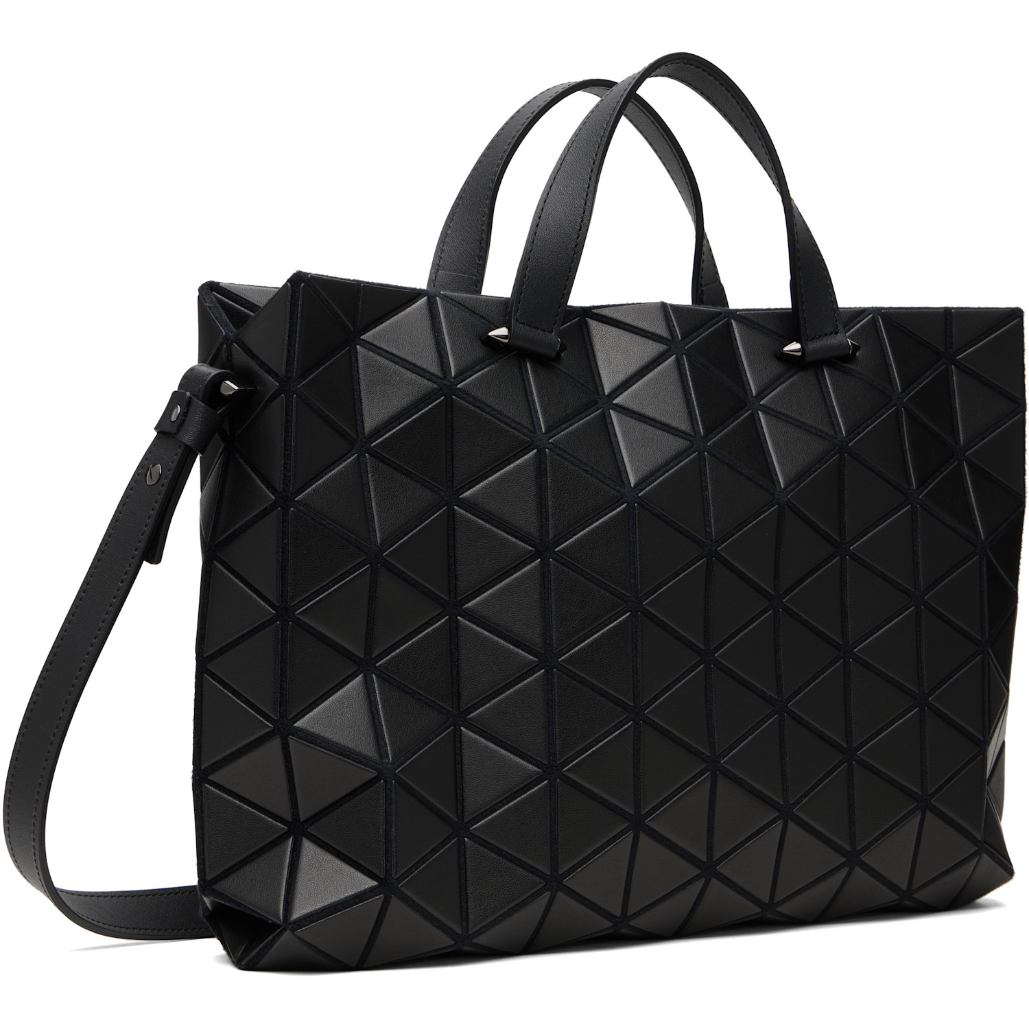  Bao Bao Issey Miyake Black Matte Tonneau Bag 