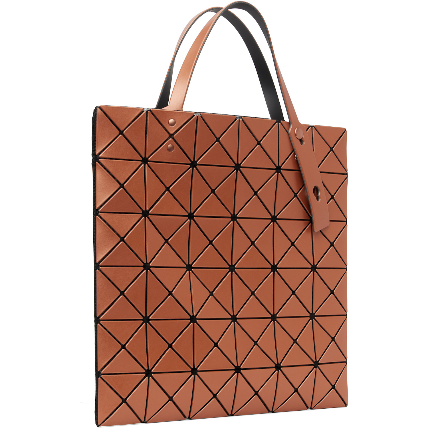  Bao Bao Issey Miyake Orange Lucent Metallic Tote 