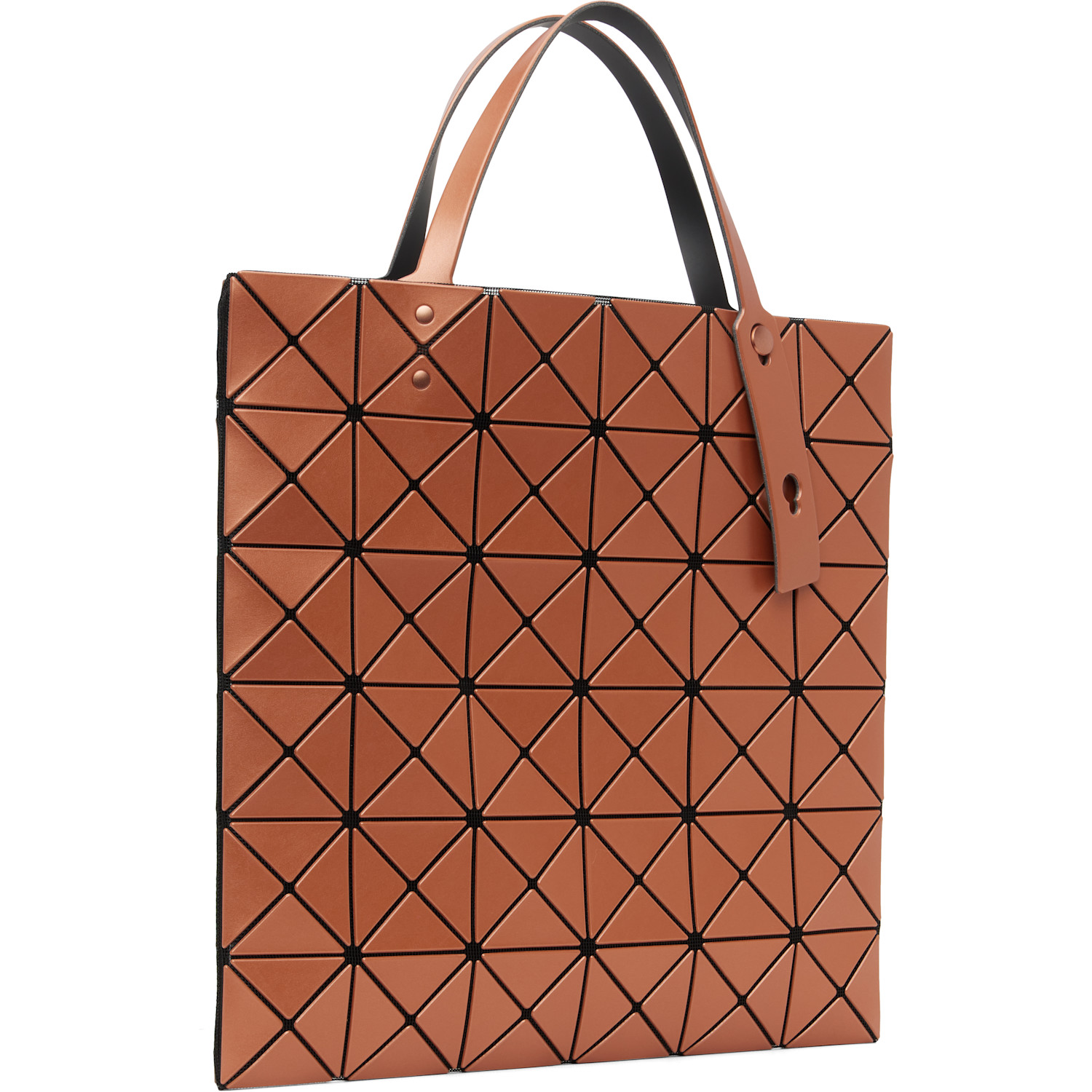  Bao Bao Issey Miyake Orange Lucent Metallic Tote 