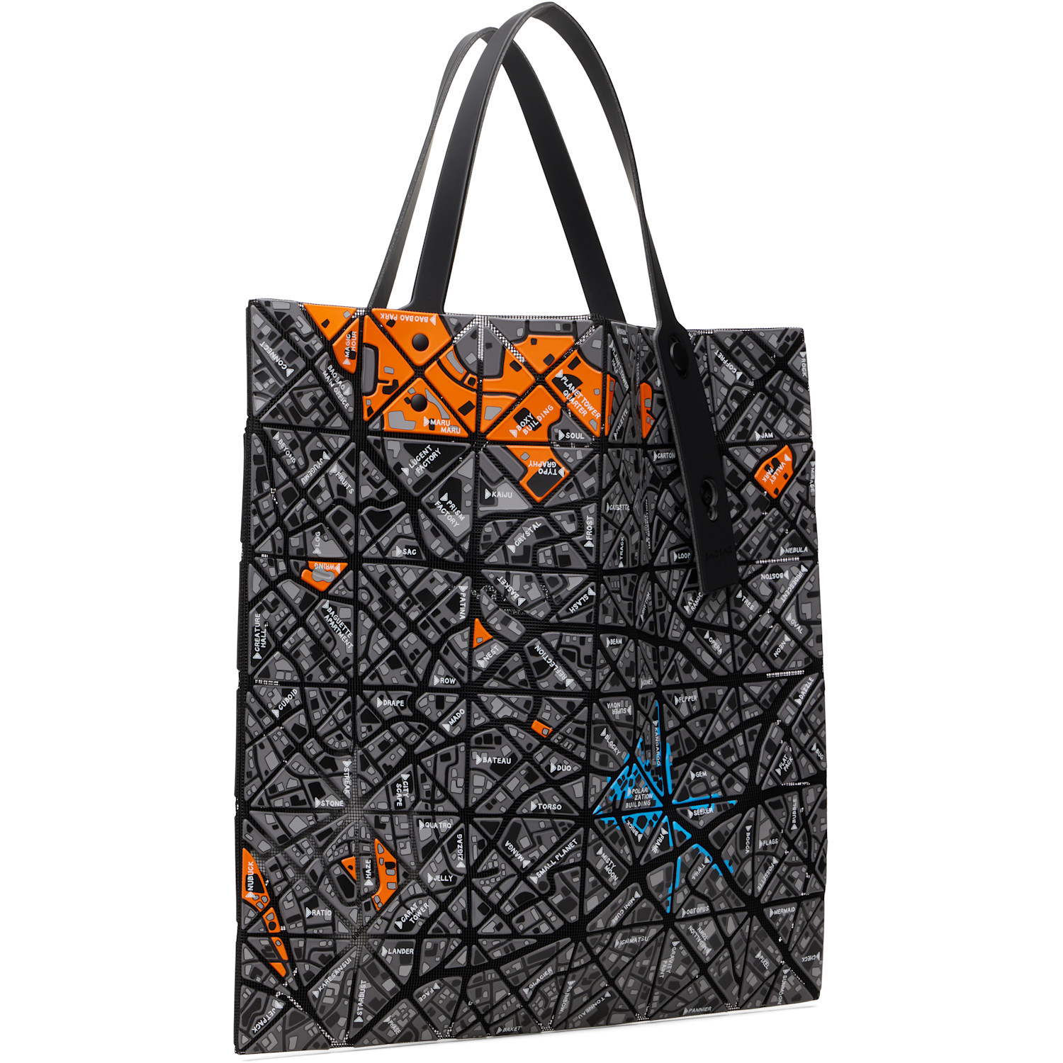  Bao Bao Issey Miyake Gray Map Tote 