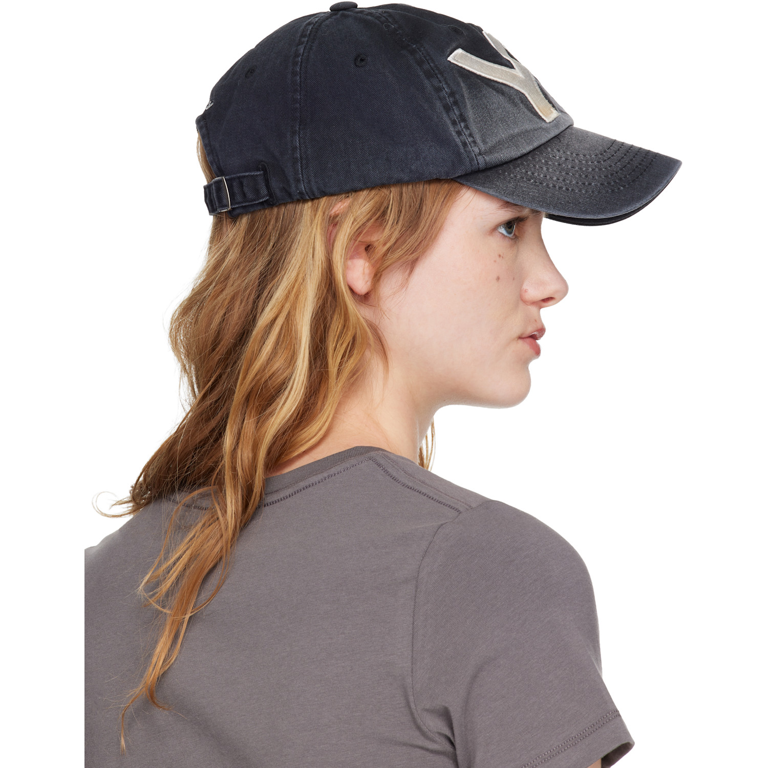  Open Yy Black 'yy' Gradient Ball Cap 