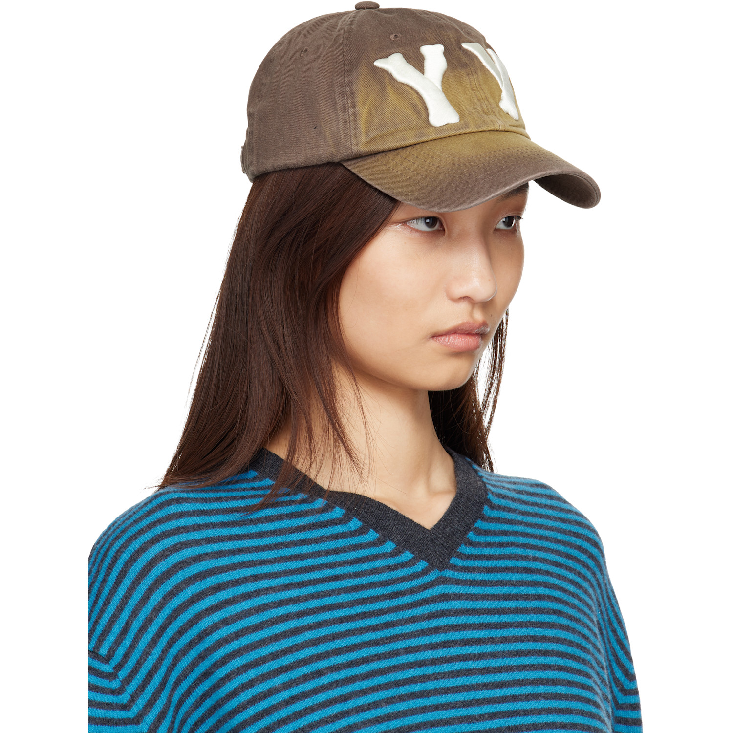  Open Yy Ssense Exclusive Brown Gradient Ball Cap 