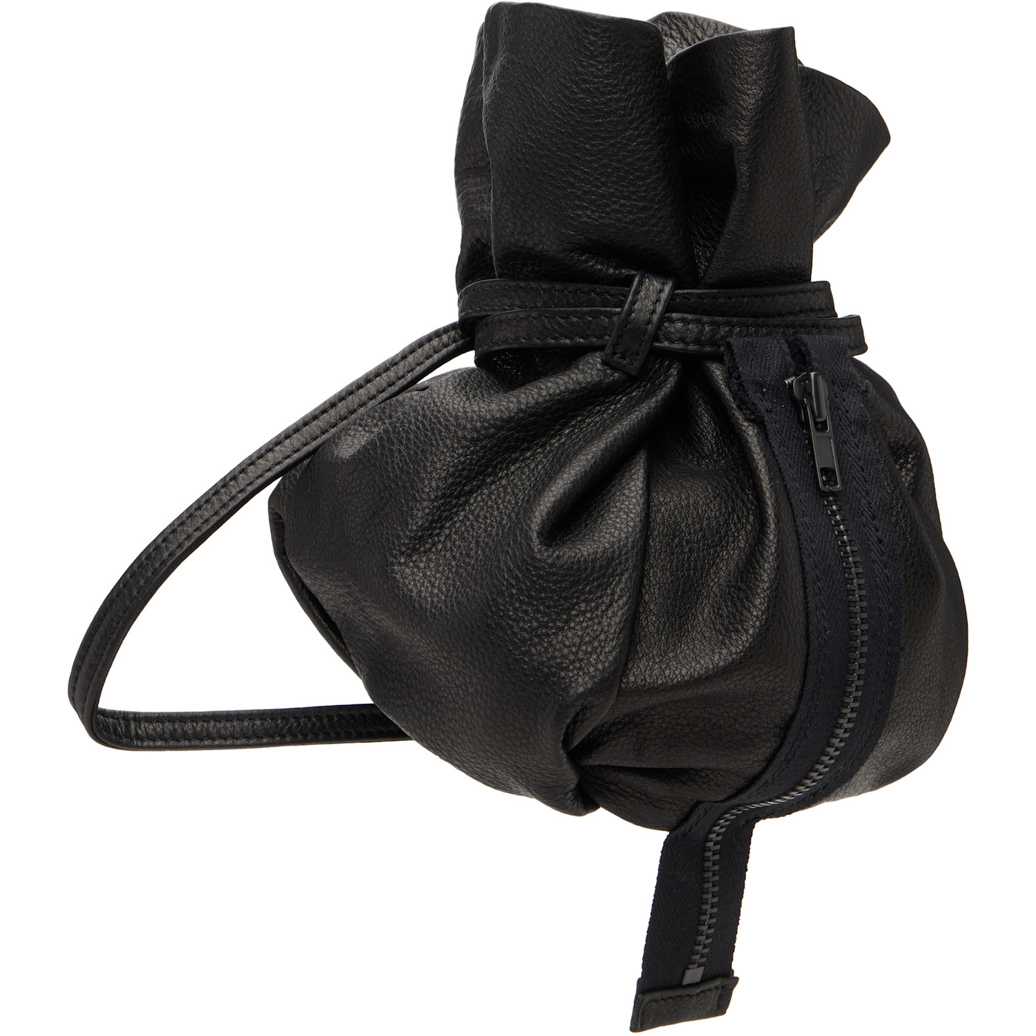  Y's Black Zipper Mini Pochette Pouch 