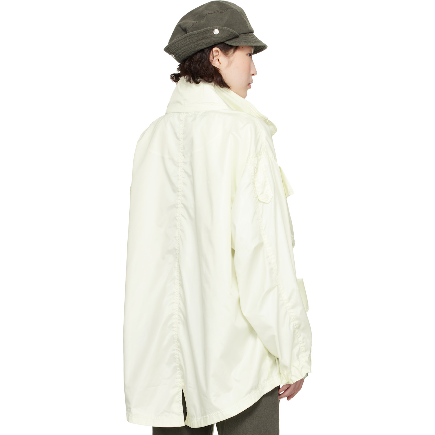  Open Yy Yellow Cargo Pocket Wind Jacket 