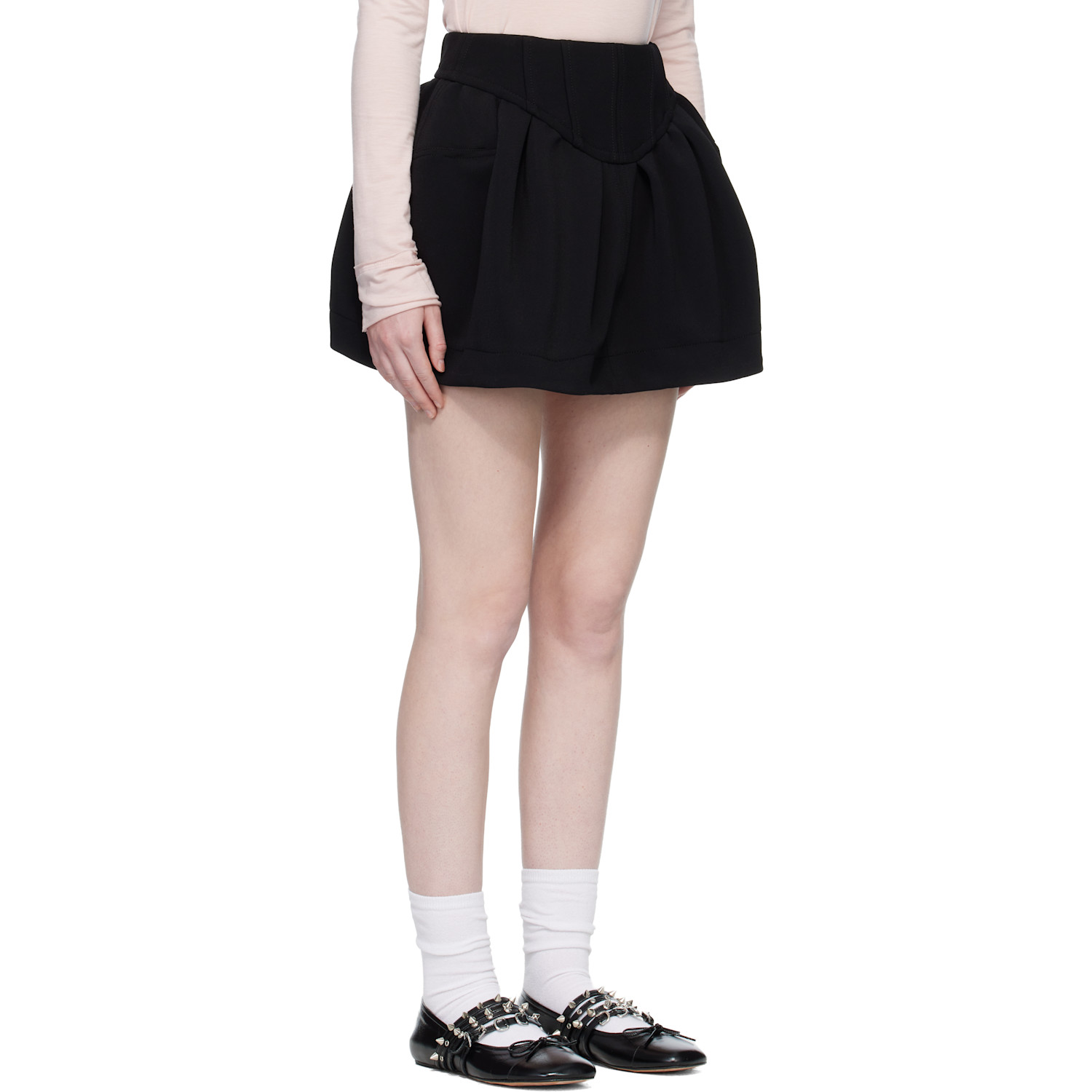  Open Yy Black Wire Miniskirt 