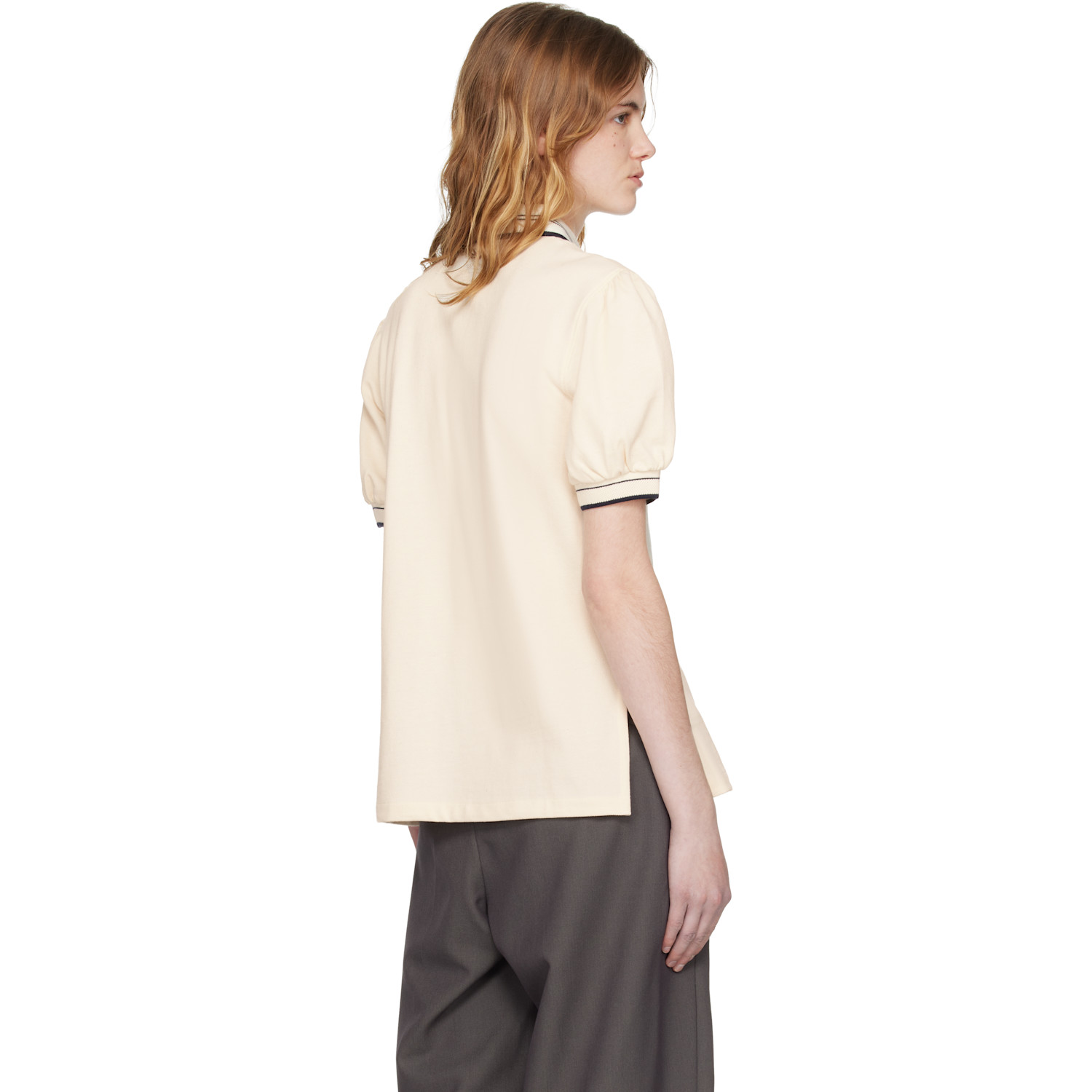  Open Yy Off-white Puffy Piqué Polo 